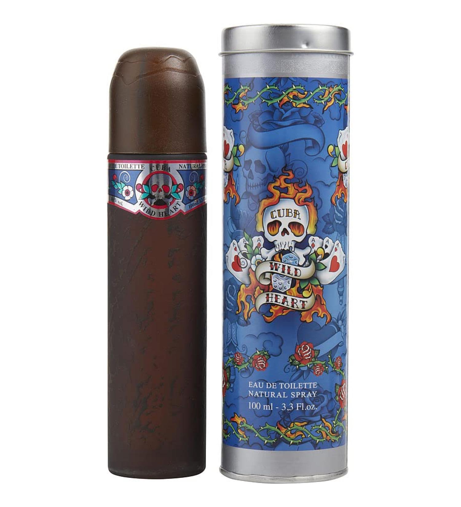 Cuba Wild Heart by Fragluxe Men's Eau De Toilette Spray 3.4 oz - 100% Authentic Thyme 3.4 Ounce