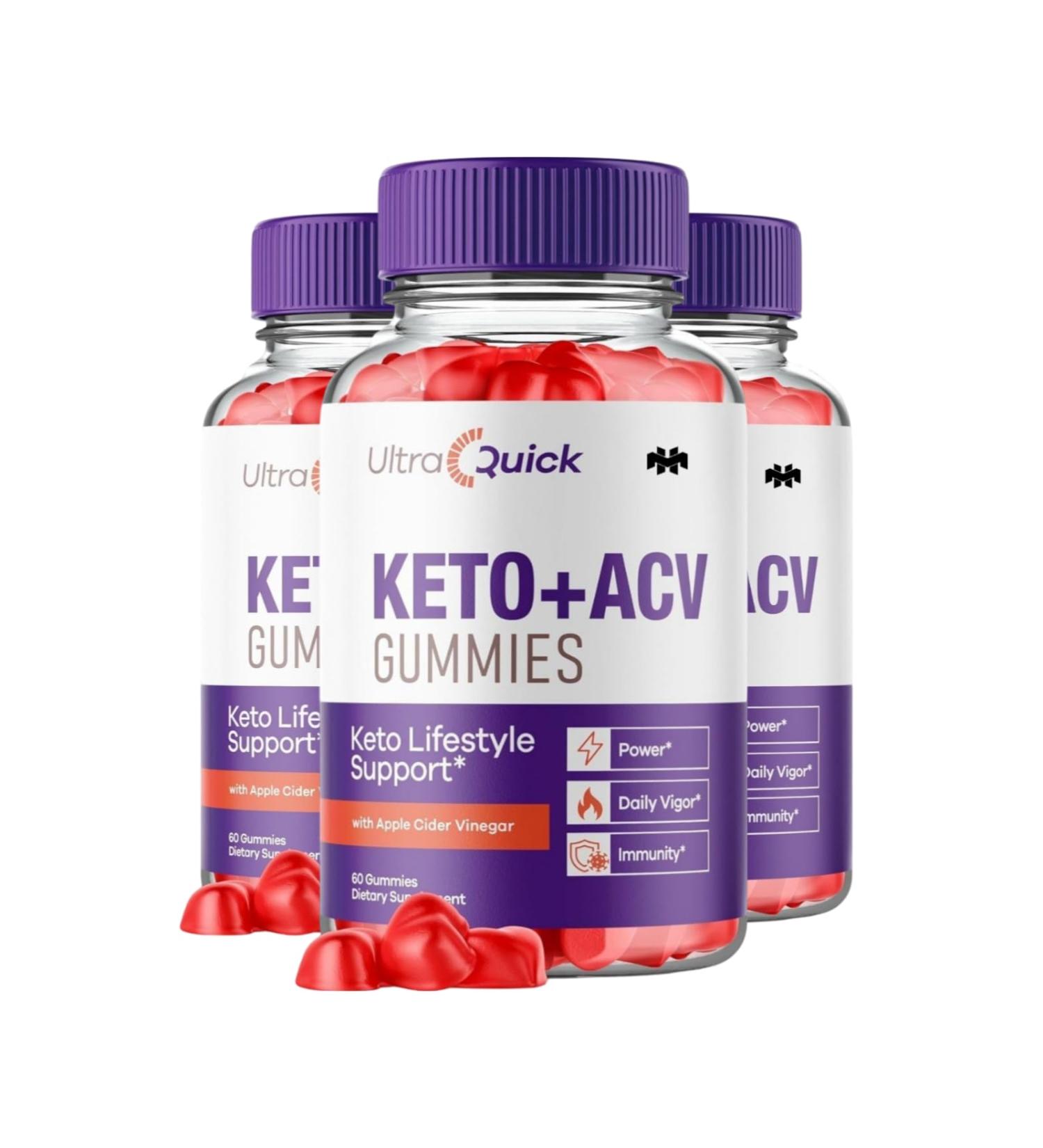 Mega Hits Ultra Quick Keto ACV Gummies UltraQuick Keto ACV Gummies Ultra Keto 180 Gummies 3 Pack