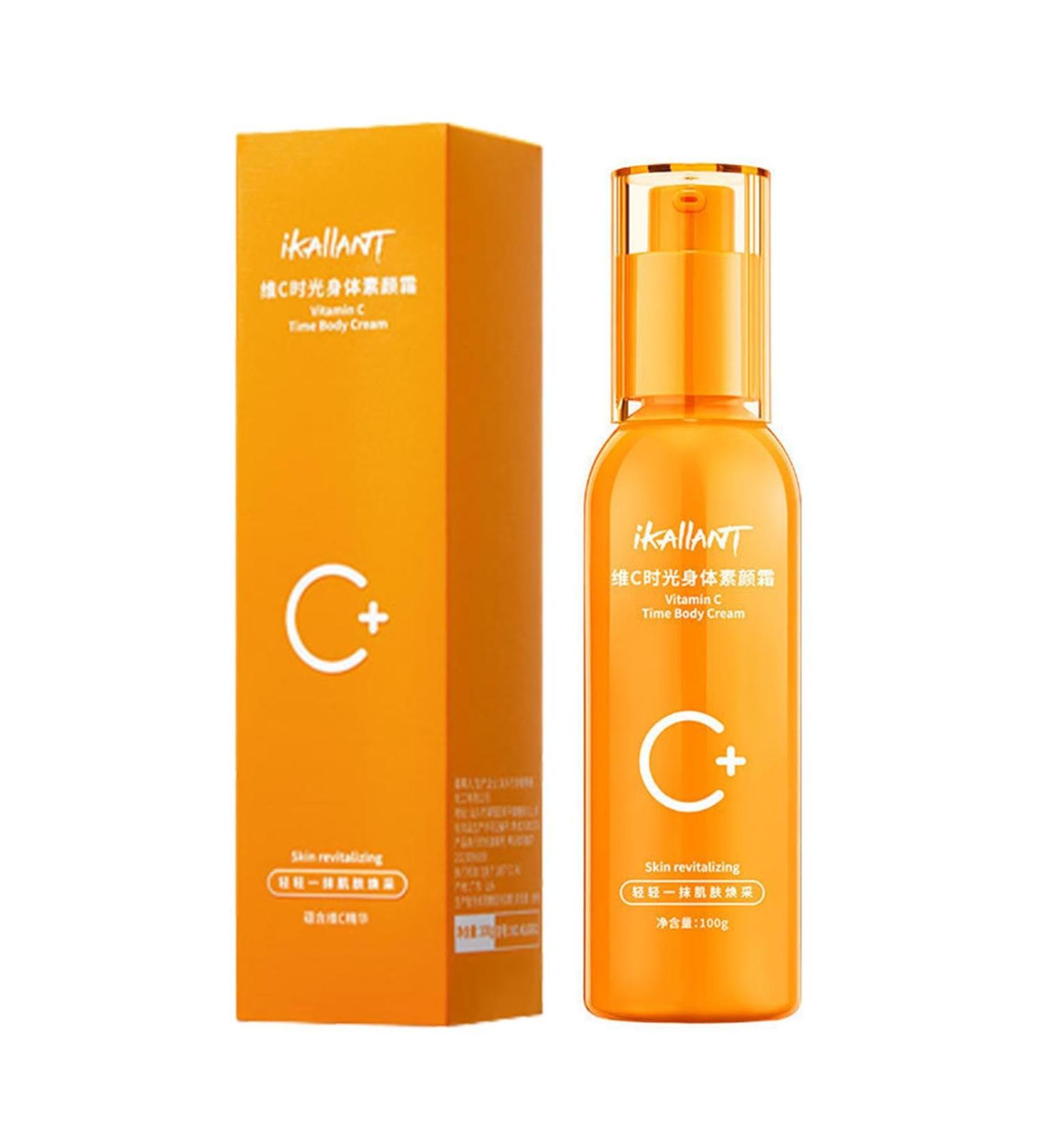  Sloane Lightening Body Cream | Lazy Refreshing Vitamin C Time Cream 100ml long-lasting makeup for uneven and dry skin tone daily use for women and - Buy Online on GoSupps.com