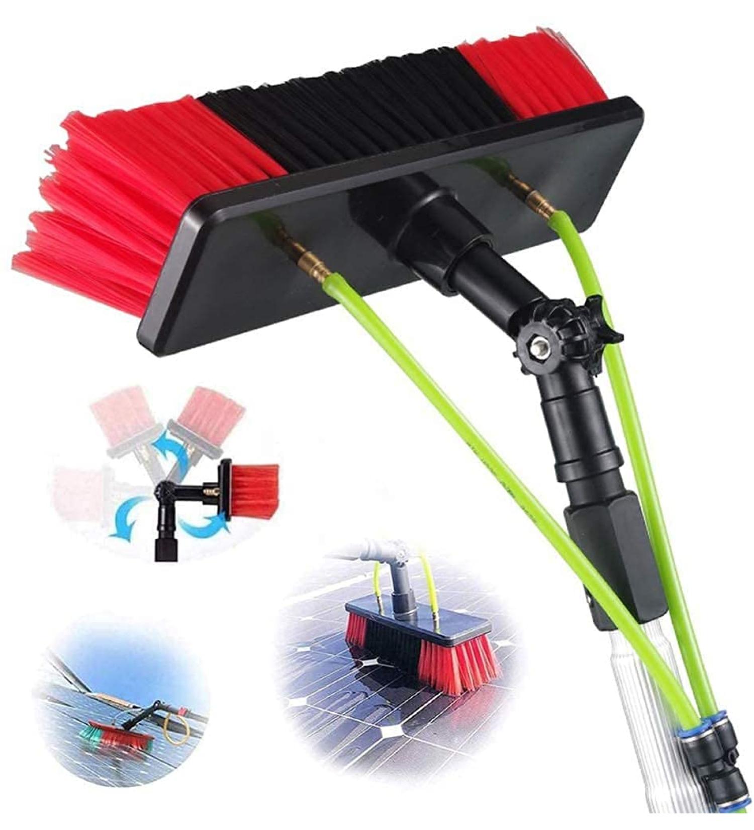 Photovoltaic Panel Cleaner - Water Fed Telescopic Brush for Efficient Washing - Cleaning Equipment Extension Pole Washing Set 12M - Buy Online on GoSupps.com