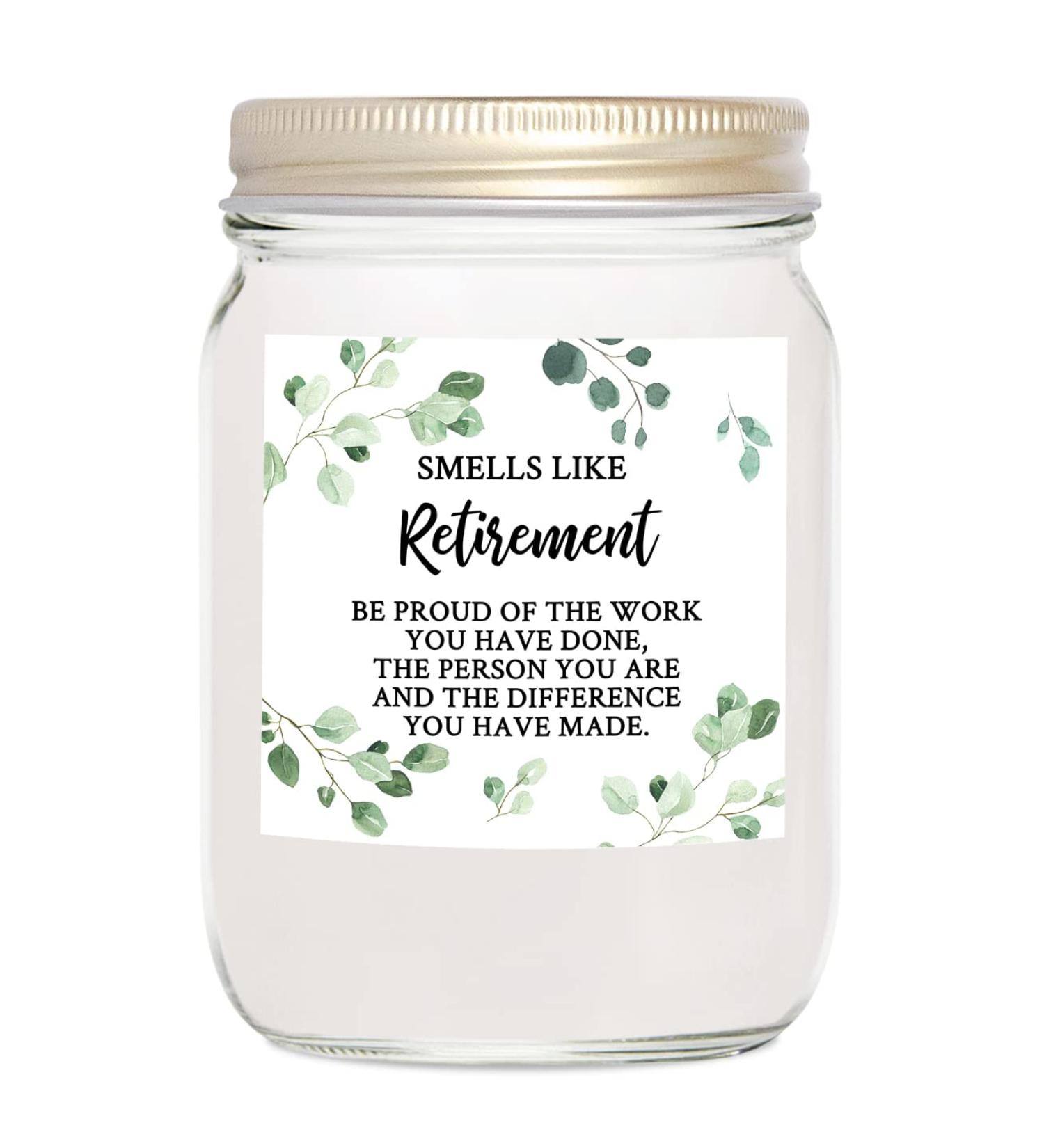 YouNique Designs Smells Like Retirement Candle - 7oz Lavender & Vanilla - Happy Retirement Gifts for Women - All Natural Soy Vegan Aromatherapy Candle - Buy Online on GoSupps.com