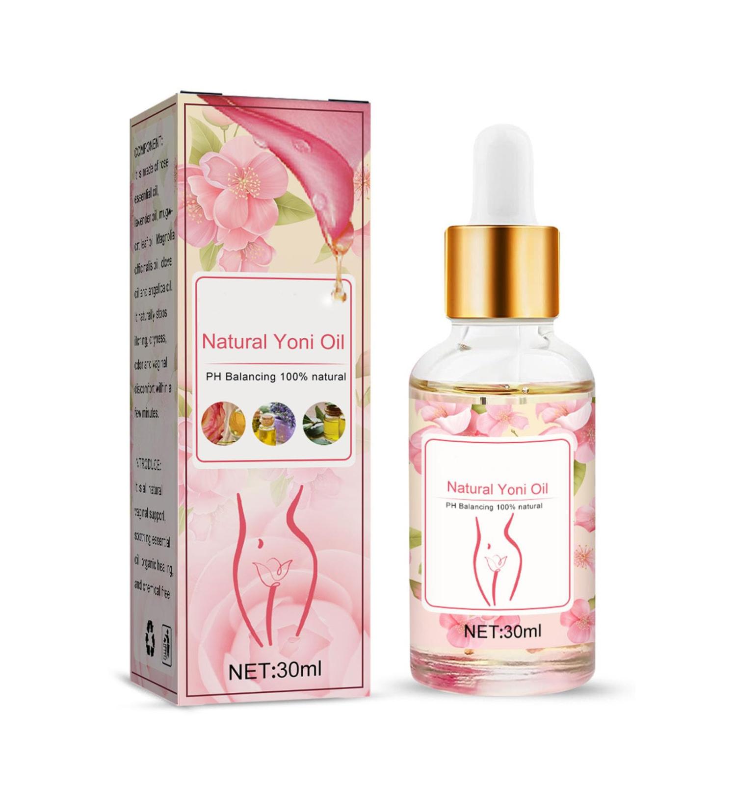 Natural Yoni Oil for Women - PH Balance Odor Elimination & Itch Relief | Rose & Lavender Blend - 1 Fl Oz - Buy Online on GoSupps.com