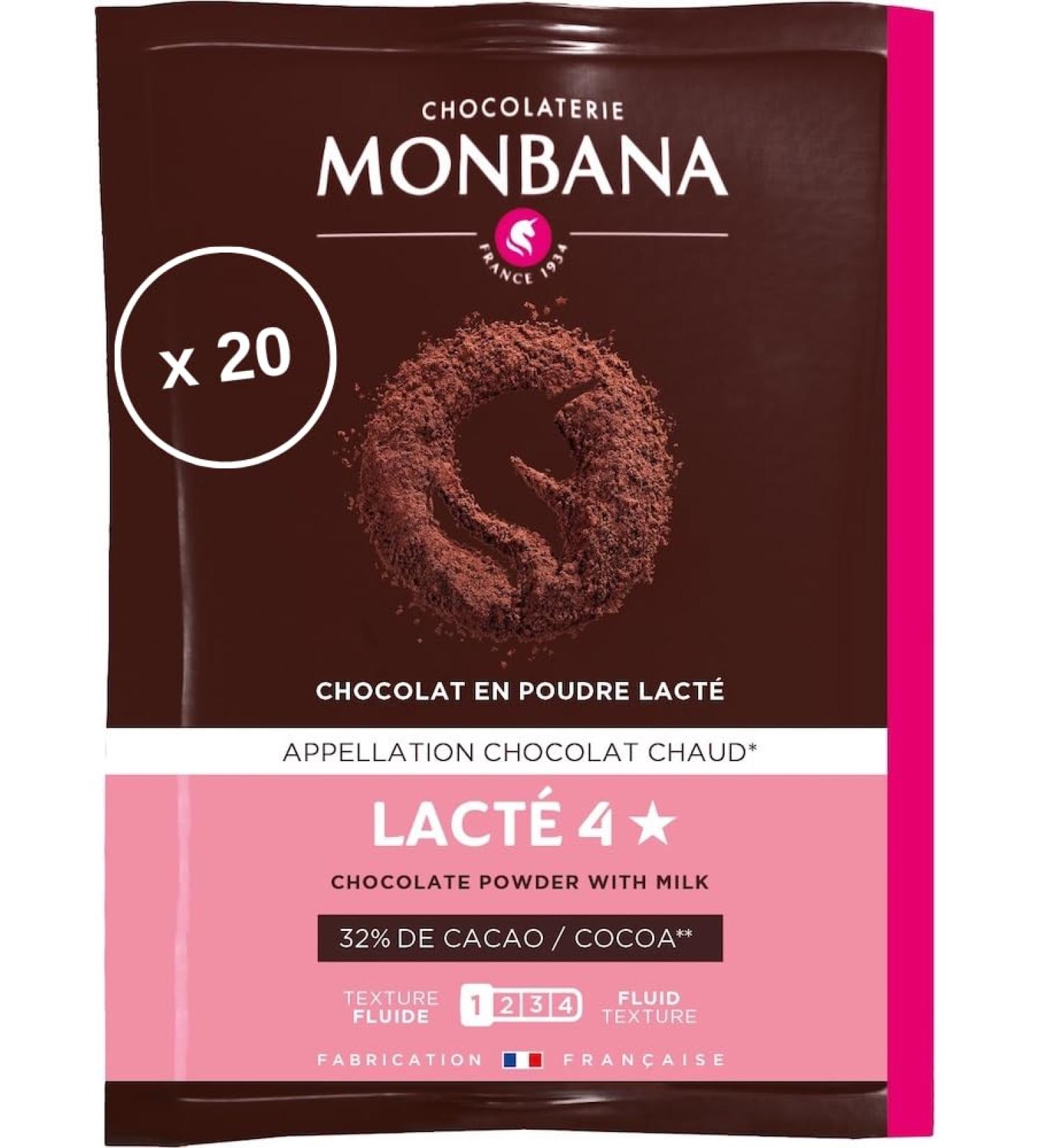  MONRIKON Monbana - Monbana Milky Chocolate 4 Stars - 20 x 30g - Buy Online on GoSupps.com