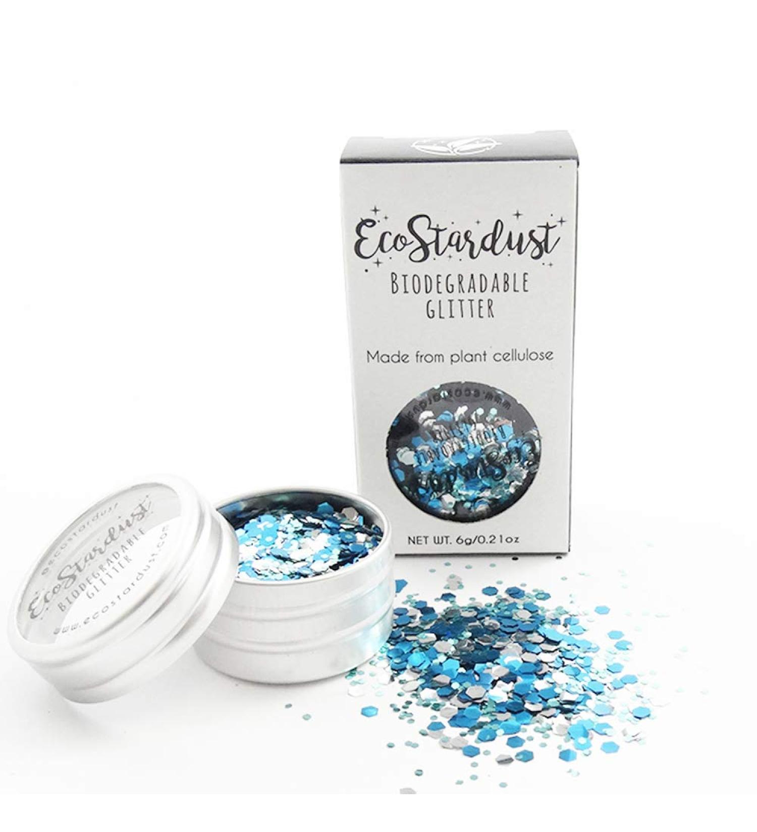 Mermaid Biodegradable Glitter - Eco-Friendly Festival Bioglitter for Face Body Hair & Nails (6g/10ml - Buy Online on GoSupps.com