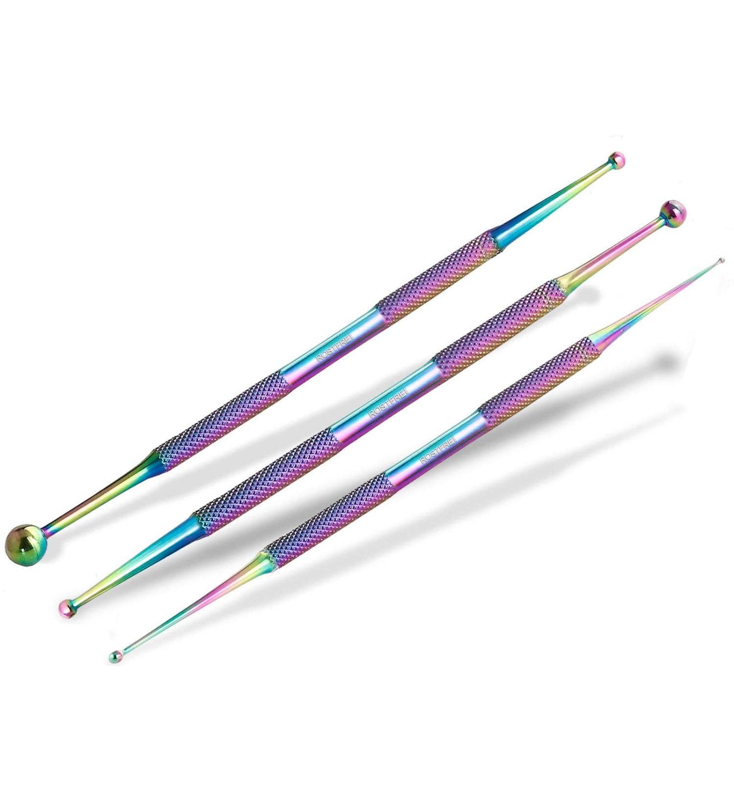 Set of 3 Acupressure Pens - Titanium Stainless Steel Massage & Acupuncture Point Finder | Quality Health Tools for Pain Relief - Buy Online on GoSupps.com