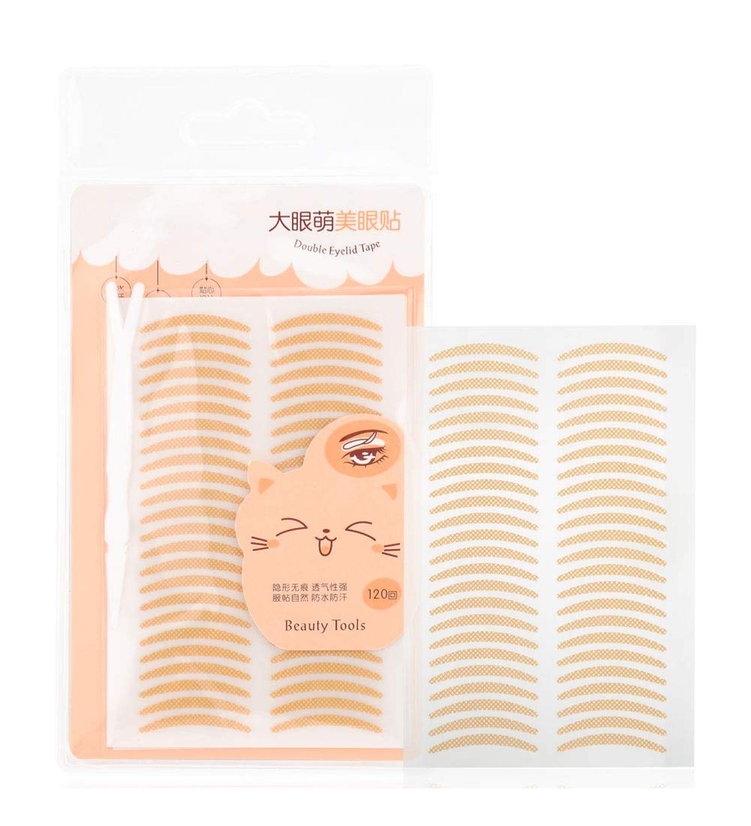 120 Pairs Lace Slim Eyelid Tape - Instant Eye Lift Strips for Saggy & Hooded Eyelids | Invisible Sticky Stickers - Buy Online on GoSupps.com