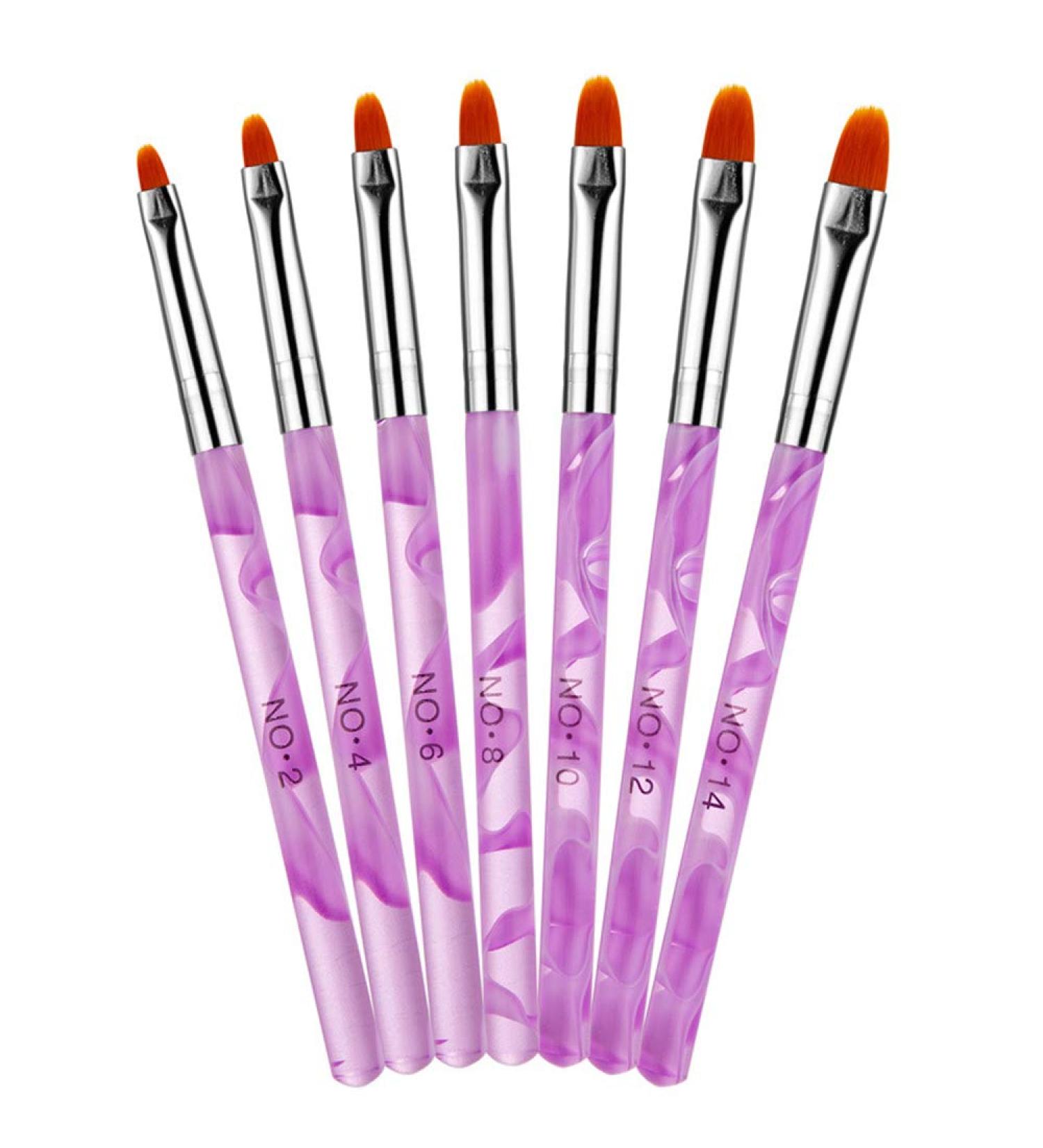 Premium Nail Brush Set - Dotting Tools & Detailing Pencils for DIY Nail Art UV Gel & Acrylic - International Shipping Available - Buy Online on GoSupps.com
