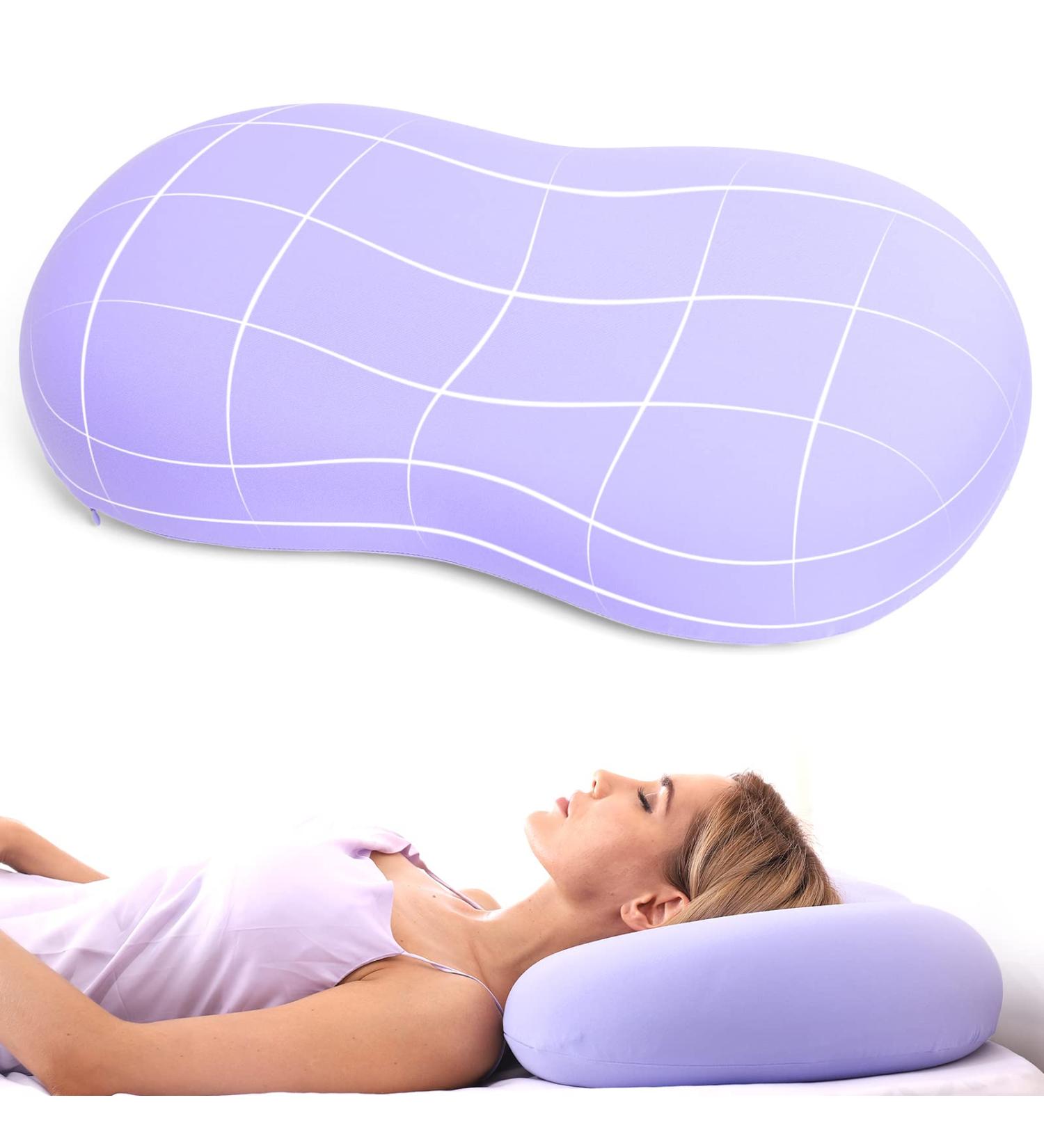 KEEPMOV Cervical Memory Foam Pillow - Pain Relief Neck Pillows - Ergonomic Support for Neck and Shoulder - Contour Bed Pillow for Side, Back, Stomach Sleepers - Buy Online on GoSupps.com