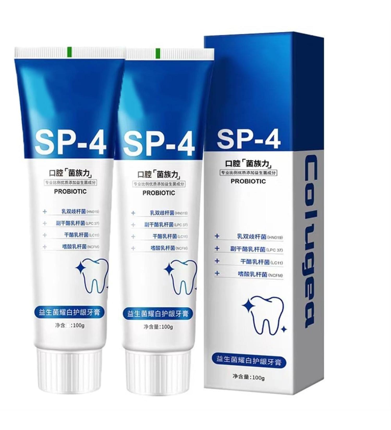 Amino Acid White Toothpaste for Sensitive Teeth | Whitening & Deep Clean Oral Care | Stain Removal Gel - SP-4 Brightening 2Coup - Buy Online on GoSupps.com