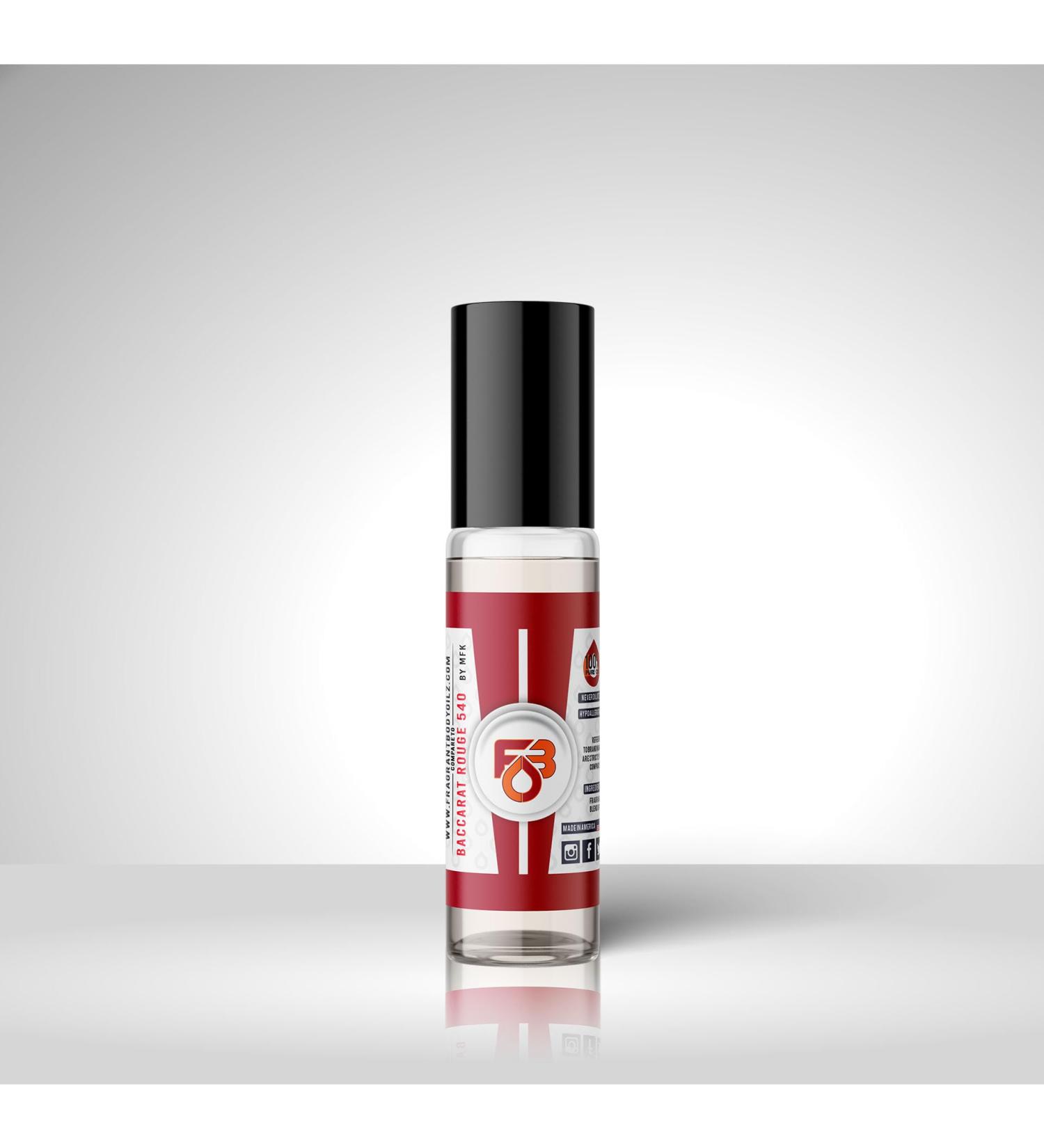 Impression of 540 Baccarat Rouge Oil 1/3oz Roll On Perfume Cologne Oil 540 Baccarat Rouge 1 Fl Oz (Pack of 1)