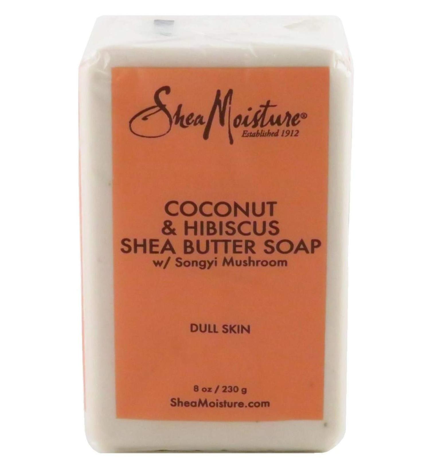 Buy Shea Moisture Coconut & Hibiscus Soap 8oz Bar - 6 Pack | Premium Shea Butter Soap for Radiant Skin - International Shipping Available - Buy Online on GoSupps.com