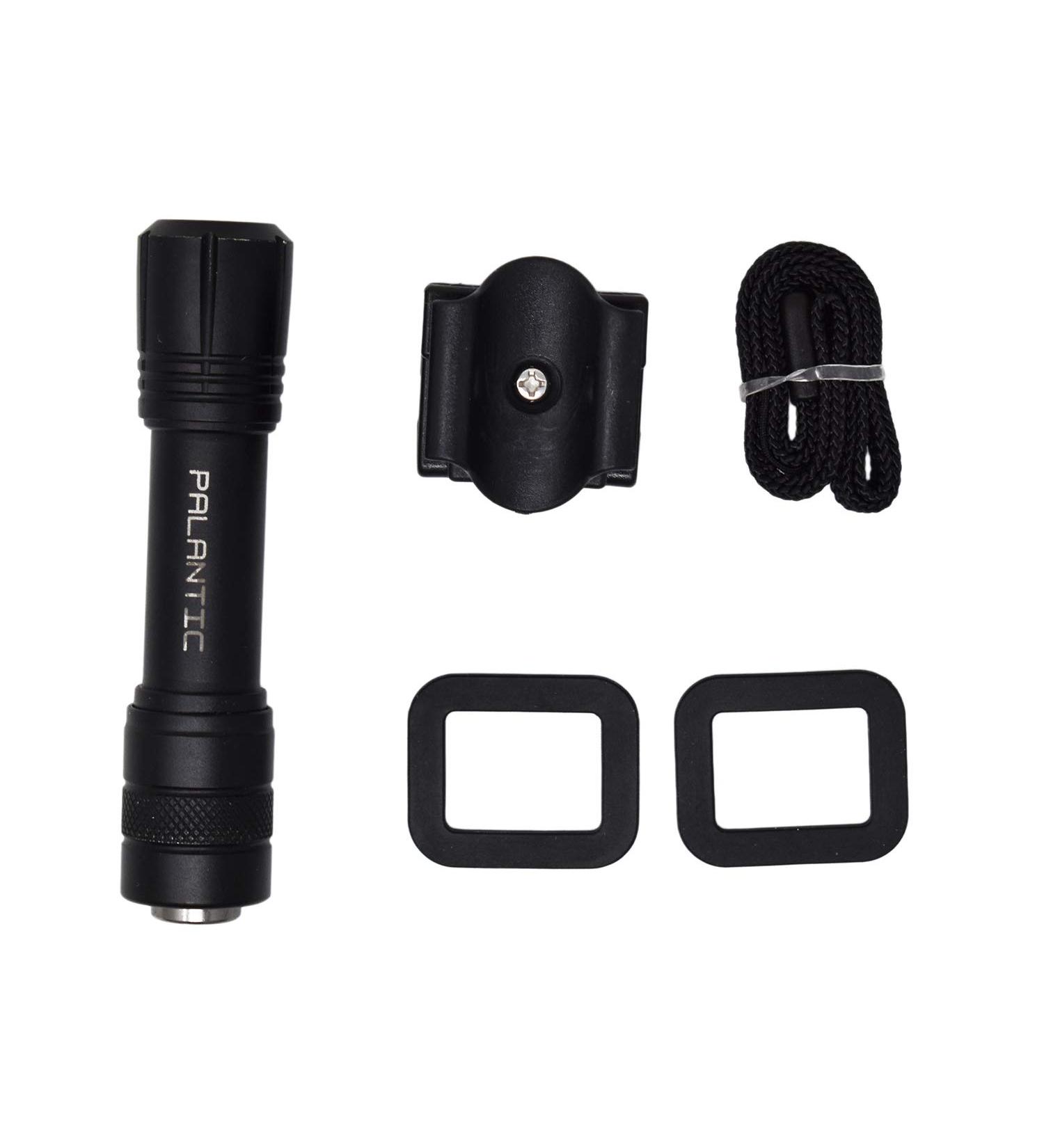 Palantic Pro-One Aluminum LED Dive Light Torch with Mask Mount - Black - Buy Online on GoSupps.com