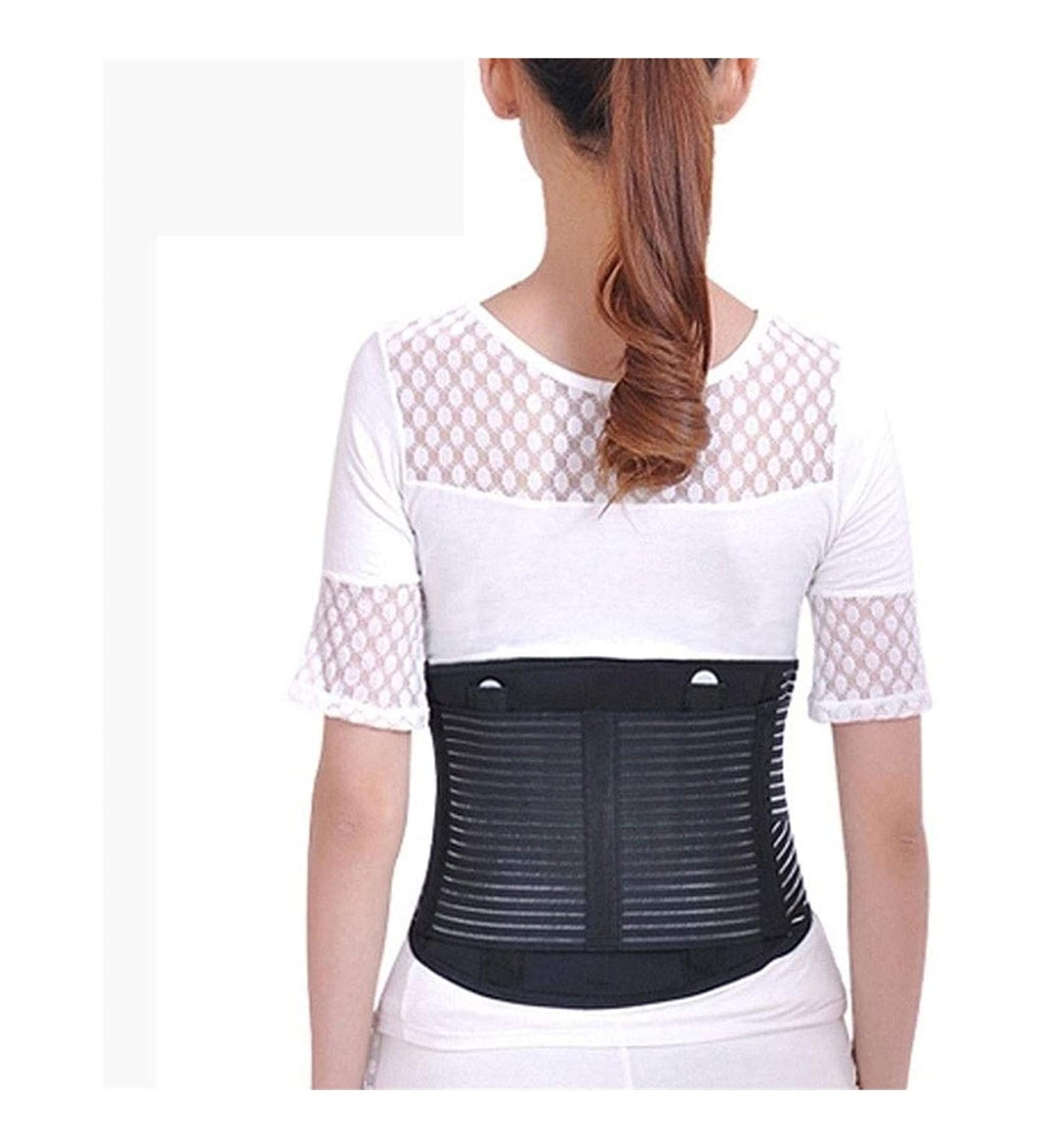 Men & Women Lumbar Support Belt | X-Large Waist Trainer for Pain Relief Posture & Gym | Adjustable Support for Office Workers - Buy Online on GoSupps.com