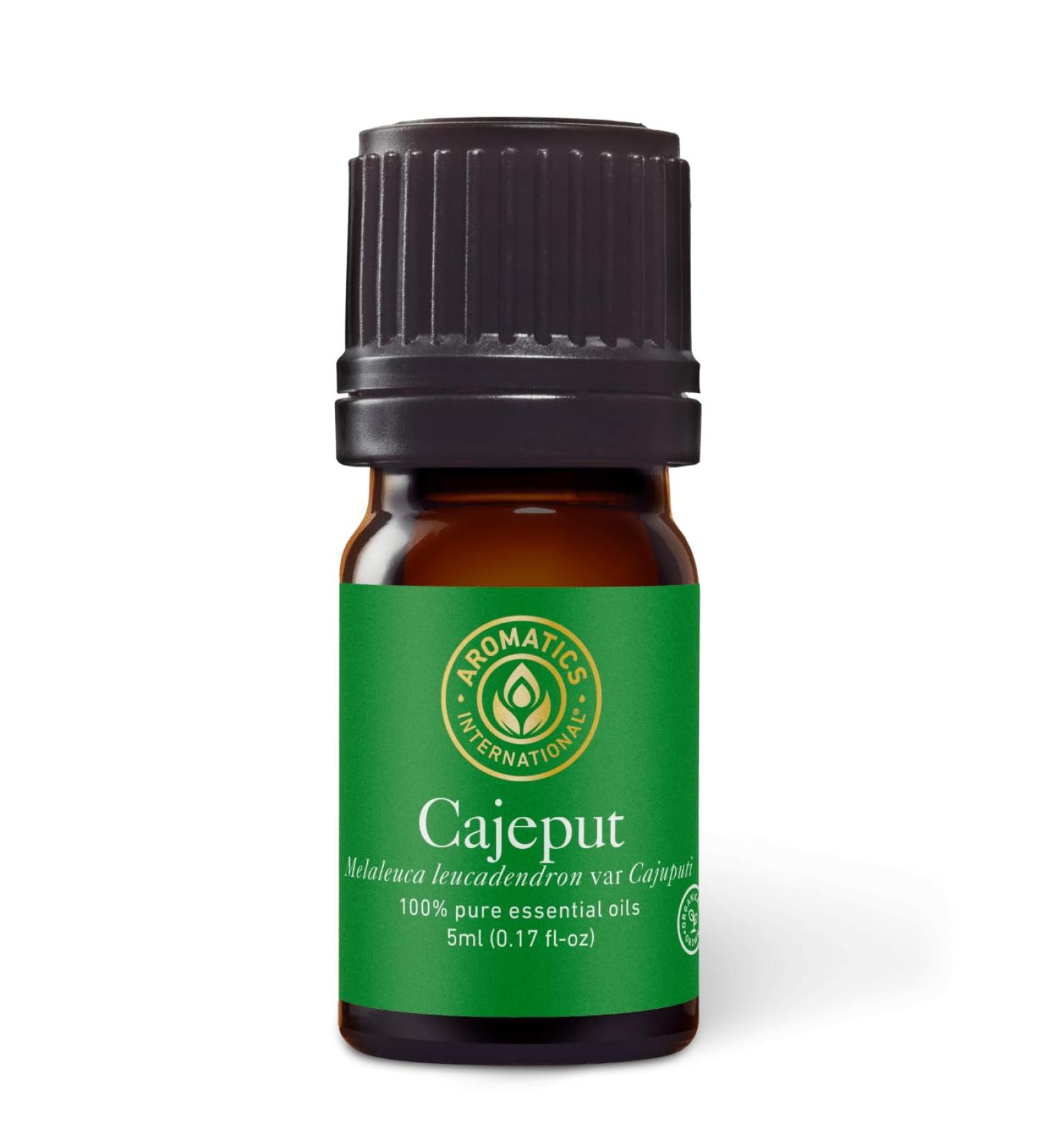 Aromatics International Premium Organic Cajeput Essential Oil 5ml | 100% Pure Essential Oil for Diffusion & Aromatherapy Cajeput 0.17 Fl Oz (Pack of 1)