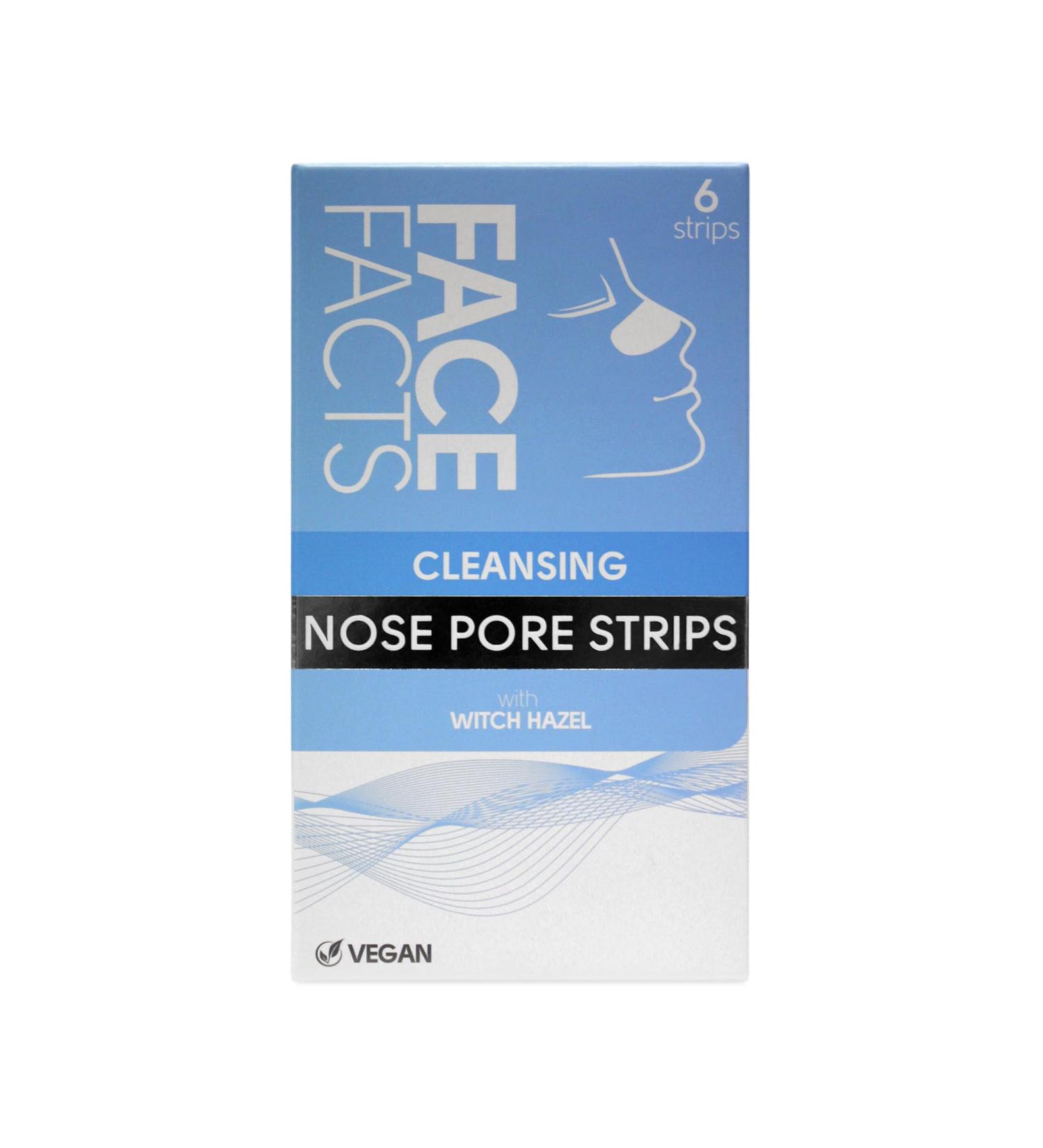 Face Facts Witch Hazel Nose Pore Strips | Draws out Impurities & Oil | 6 Strips - Buy Online on GoSupps.com
