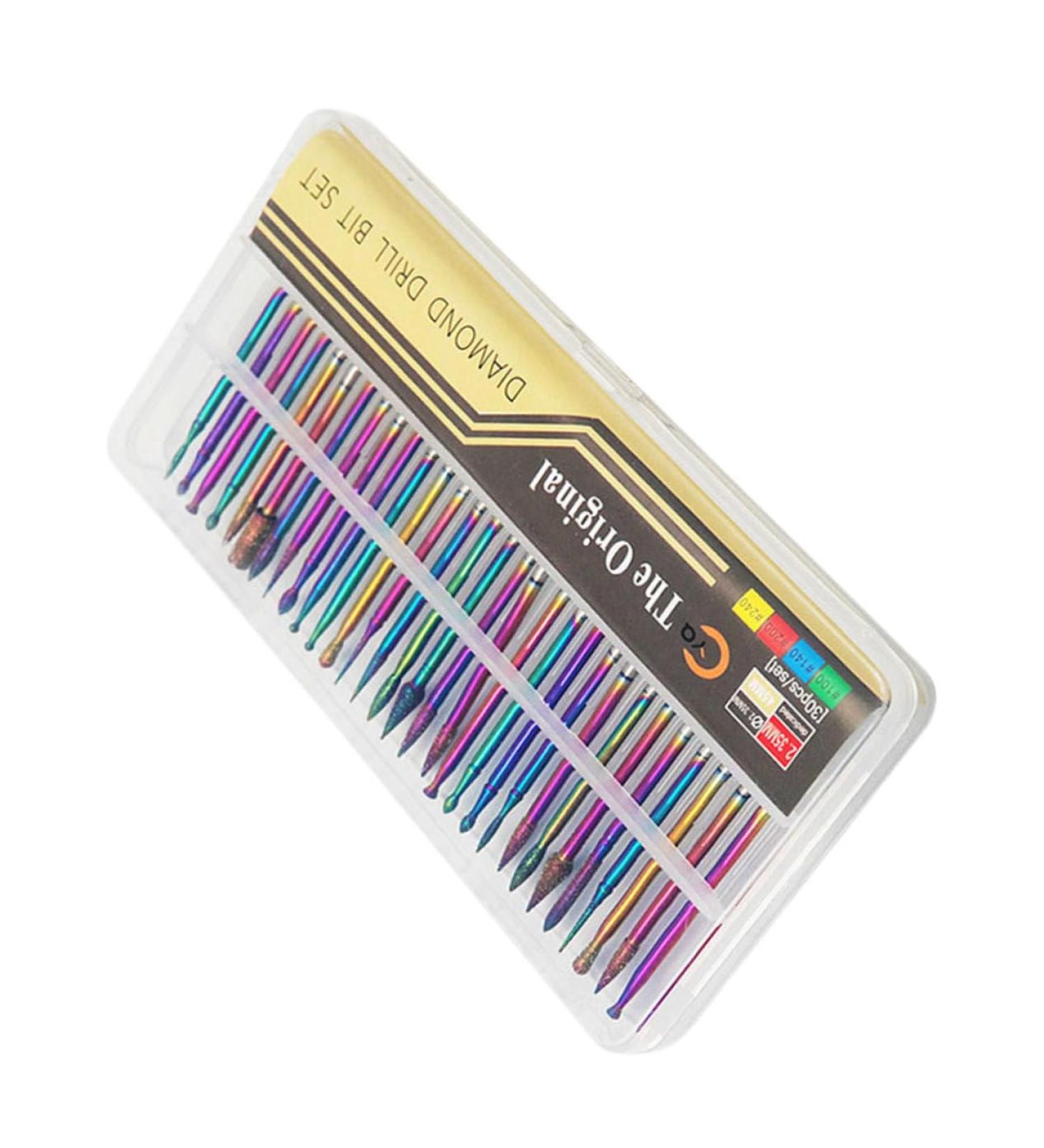 minkissy Drill nail polisher manicure drill bits cuticle drill bit fingernail polishing tools Nail File Drill bit diamond drill bits manicure tools nail grinding head Tools - Buy Online on GoSupps.com