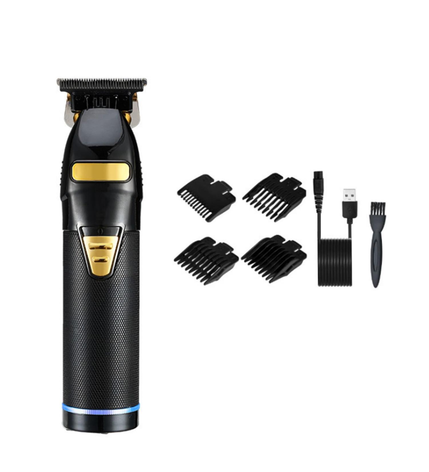 Premium Cordless Hair Clippers for Men - Complete Hair Cutting & Beard Trimming Kit with Guide Combs - Electric Barber Tool in Black - Buy Online on GoSupps.com