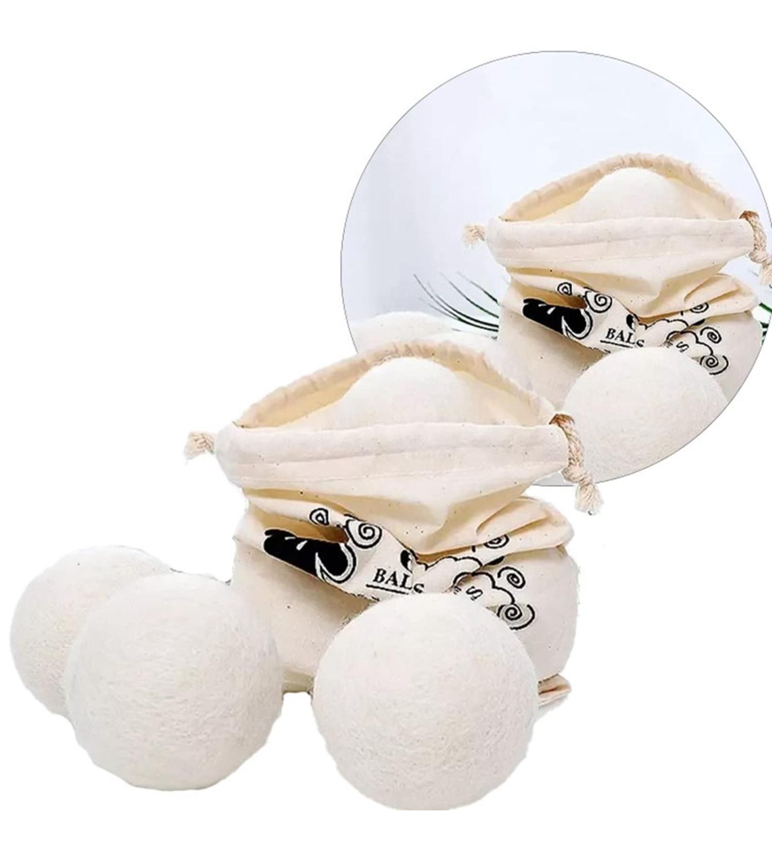 Wool Laundry Balls - Reusable Fabric Softener for Quick Drying Baby Clothing - Eco-Friendly & Sustainable Care - Buy Online on GoSupps.com