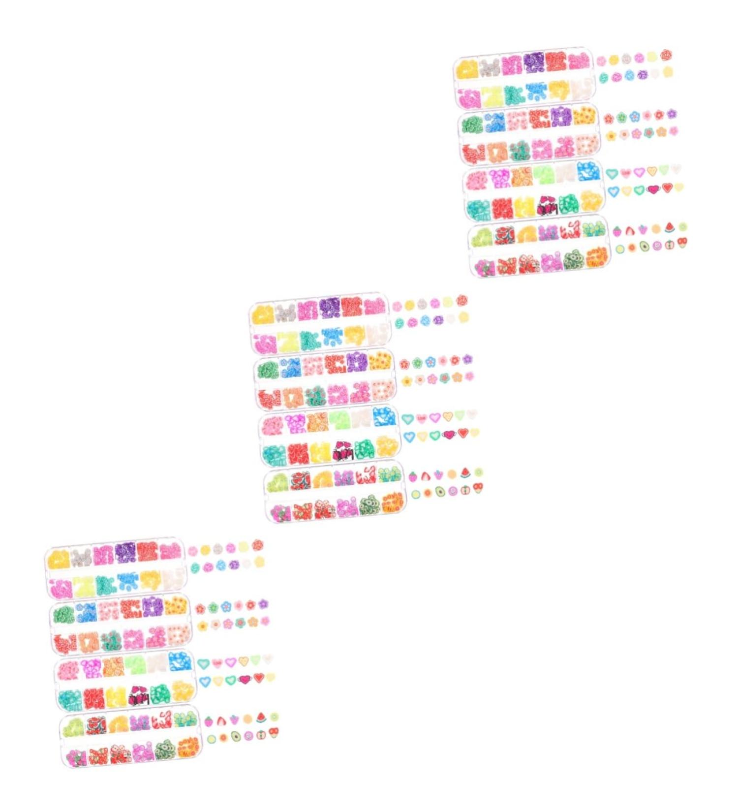 FRCOLOR 12 Boxes Nail Art Nail Biter Stop Nail Tips Set Manicure Set Nail Art Set Mobile Phone Decorative Beads Epoxy Nail Splitters Beading Polymer Clay - Buy Online on GoSupps.com