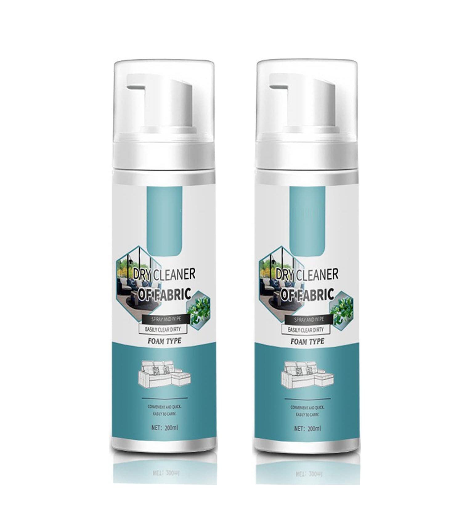 200ml Couch Fabric Cleaner Upholstery Cleaner Foam Cleaner Powerful Instant Fabric Foam Cleaner Quick-Dry Sofa Curtain Stain Foam (2PCS) - Buy Online on GoSupps.com