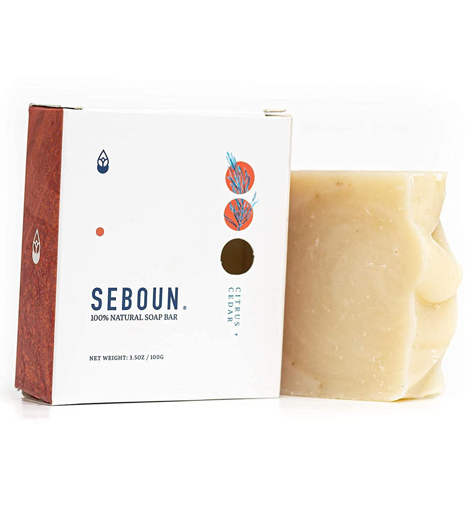 Cedar & Citrus Soap - 100% Natural Handmade Bar Soap for Body & Hair | Olive & Coconut Oil | 3.5oz - Buy Online on GoSupps.com