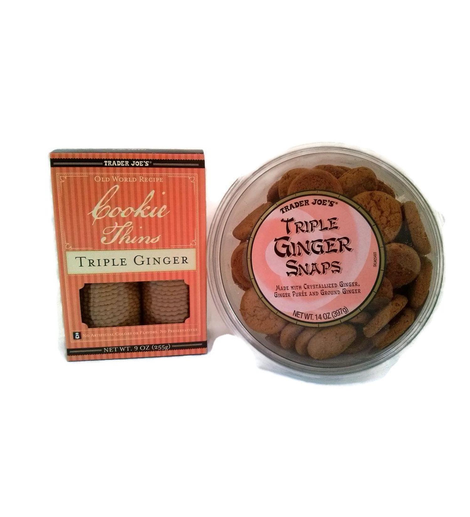 Trader Joe's Triple Ginger Snaps and Cookie Thins Duo - Buy Online on GoSupps.com