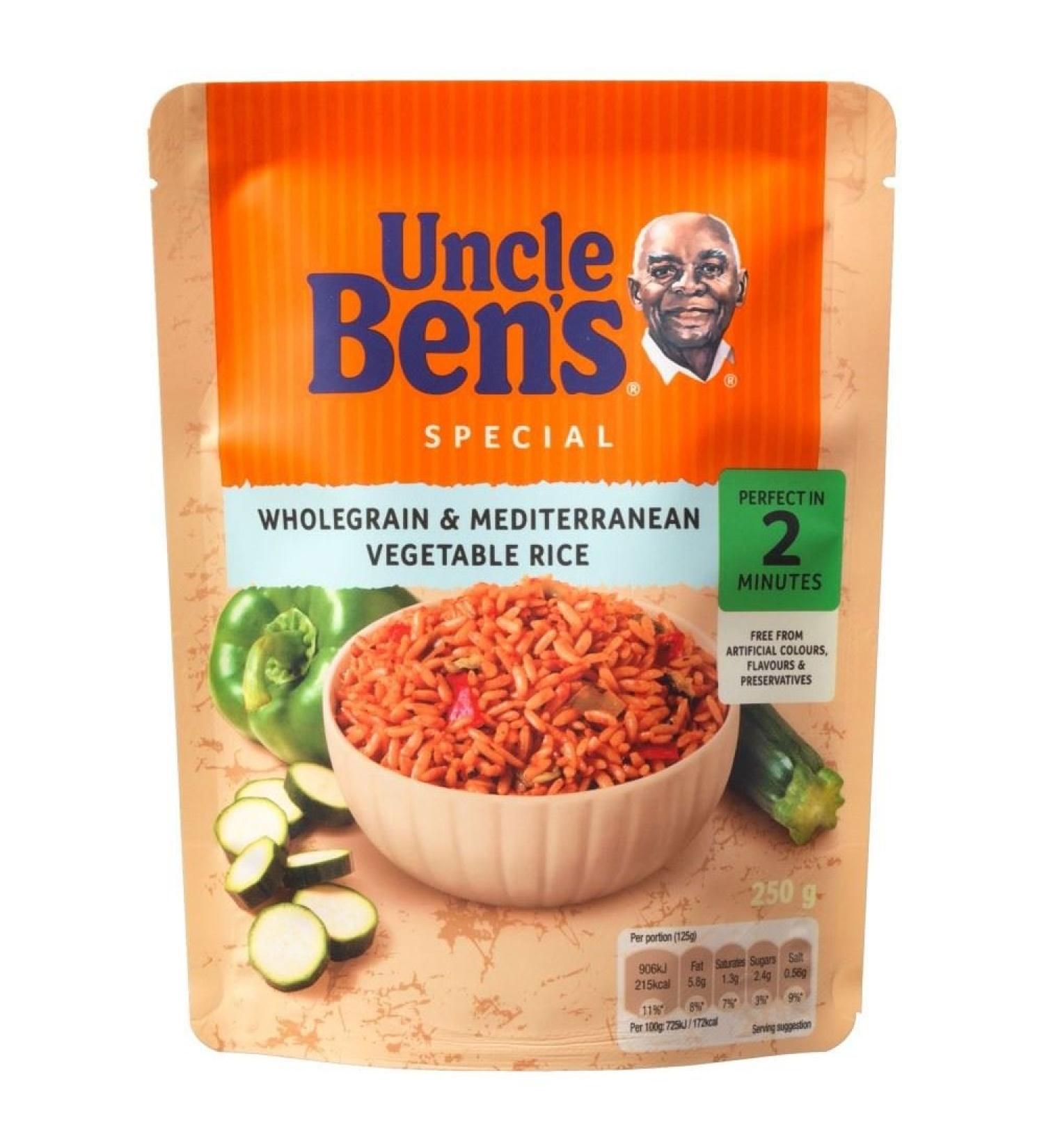 UNCLE BEN'S Uncle Ben's Special Wholegrain and Vegetable Rice (250g) - Pack of 2
