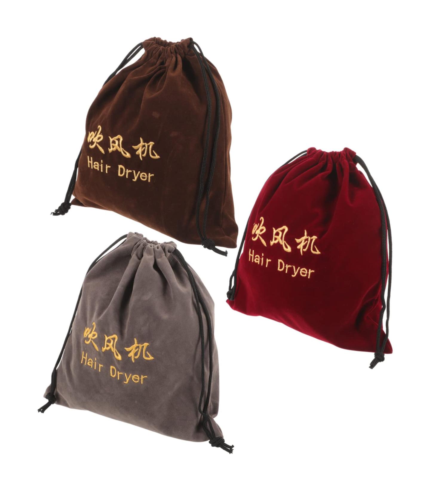 CANIGHT 3 Pcs Hair Dryer Storage Bag Hair Styling Tools Bag Hair Blow Dryer Bag Travel Hair Dryer Fabric - Buy Online on GoSupps.com
