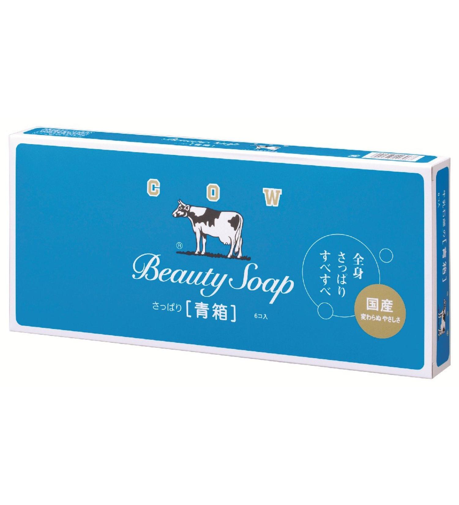 COW BRAND Soap Blue Box 85g6pieces