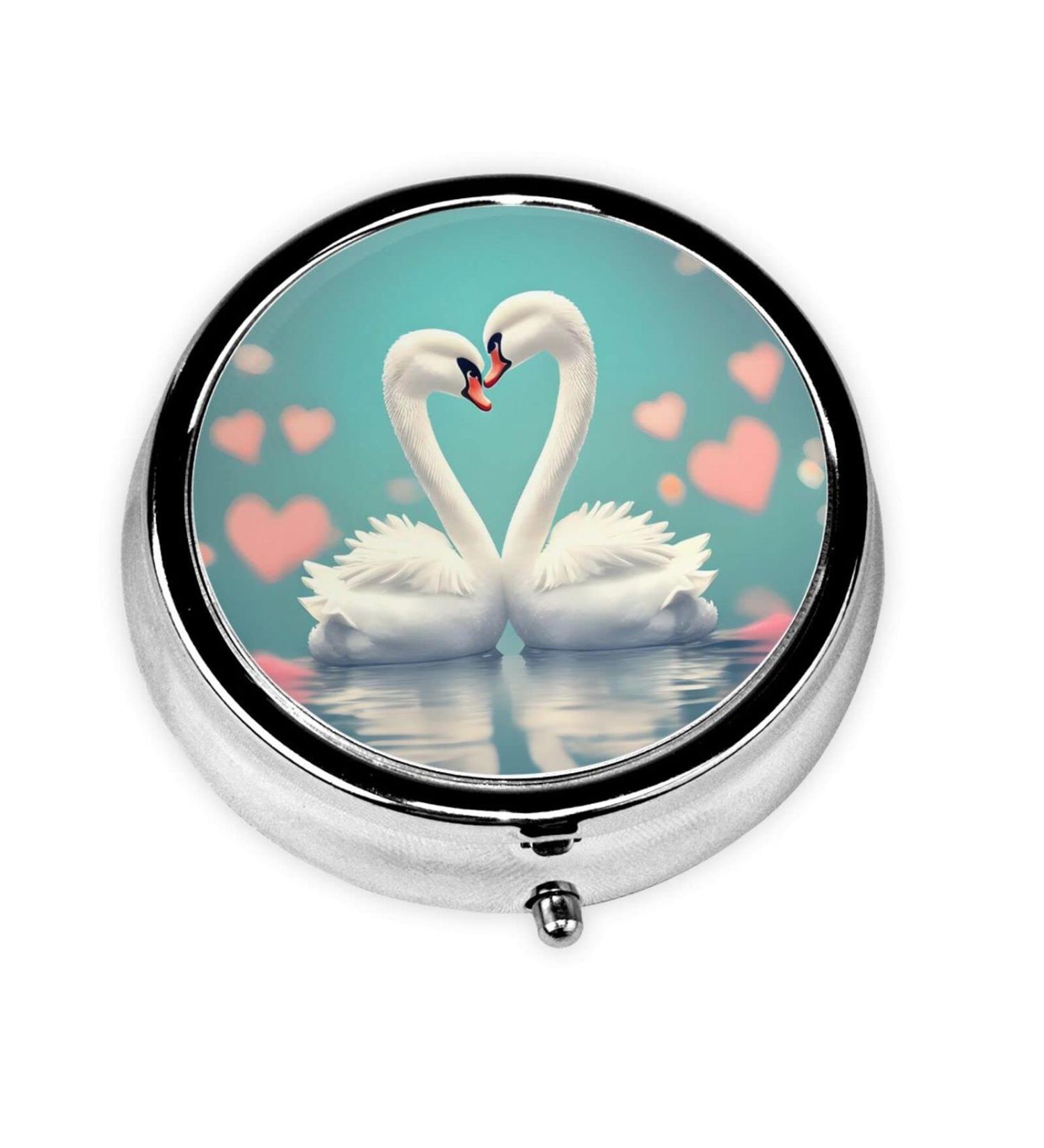 Buy The Swan Loveround Pill Box | 3 Compartment Travel Organizer | Portable International Shipping - Buy Online on GoSupps.com