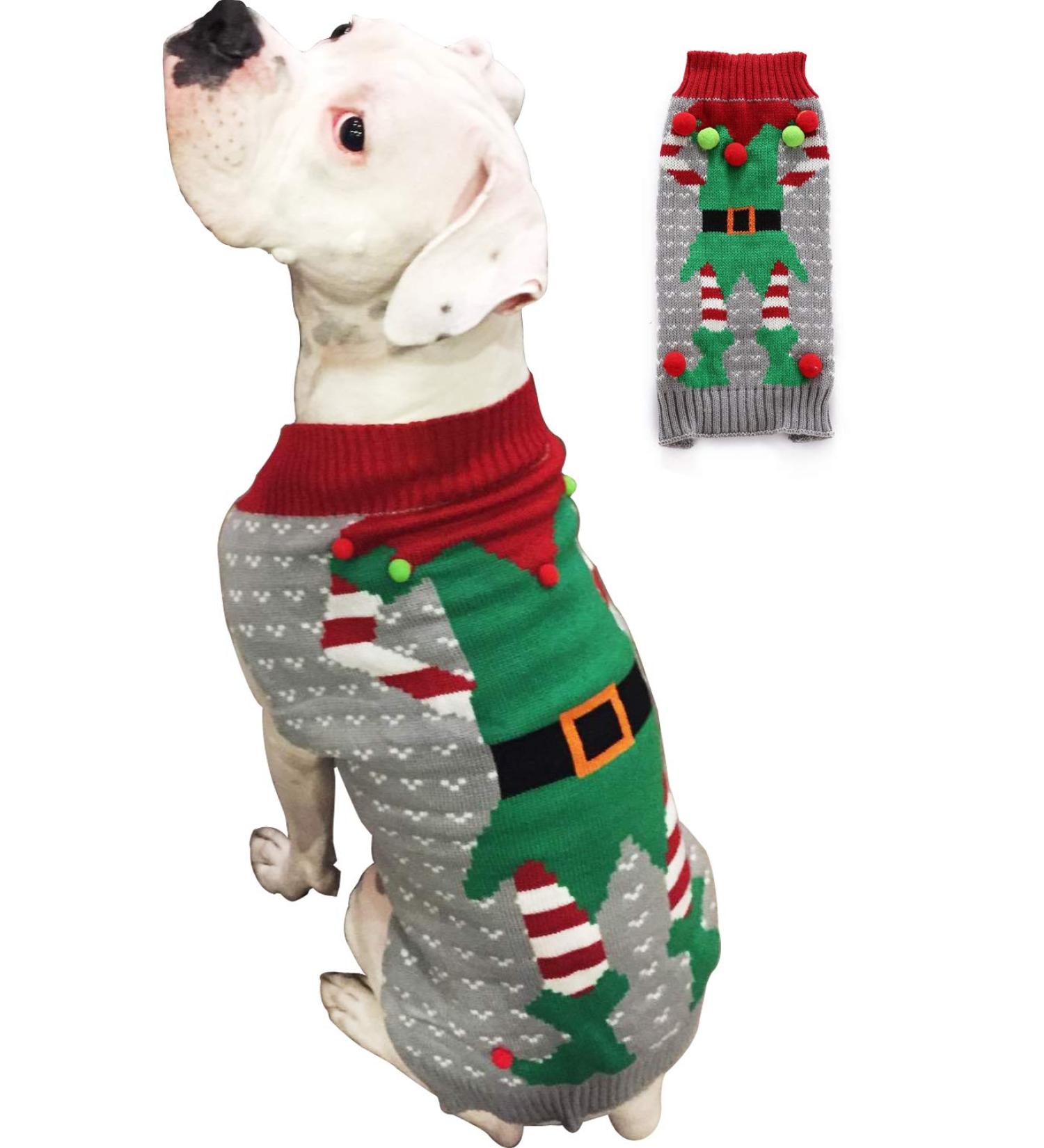 BOBIBI Ugly Christmas Dog Sweater XL - Festive Clown Knitwear for Pet Winter Warmth - Buy Online on GoSupps.com
