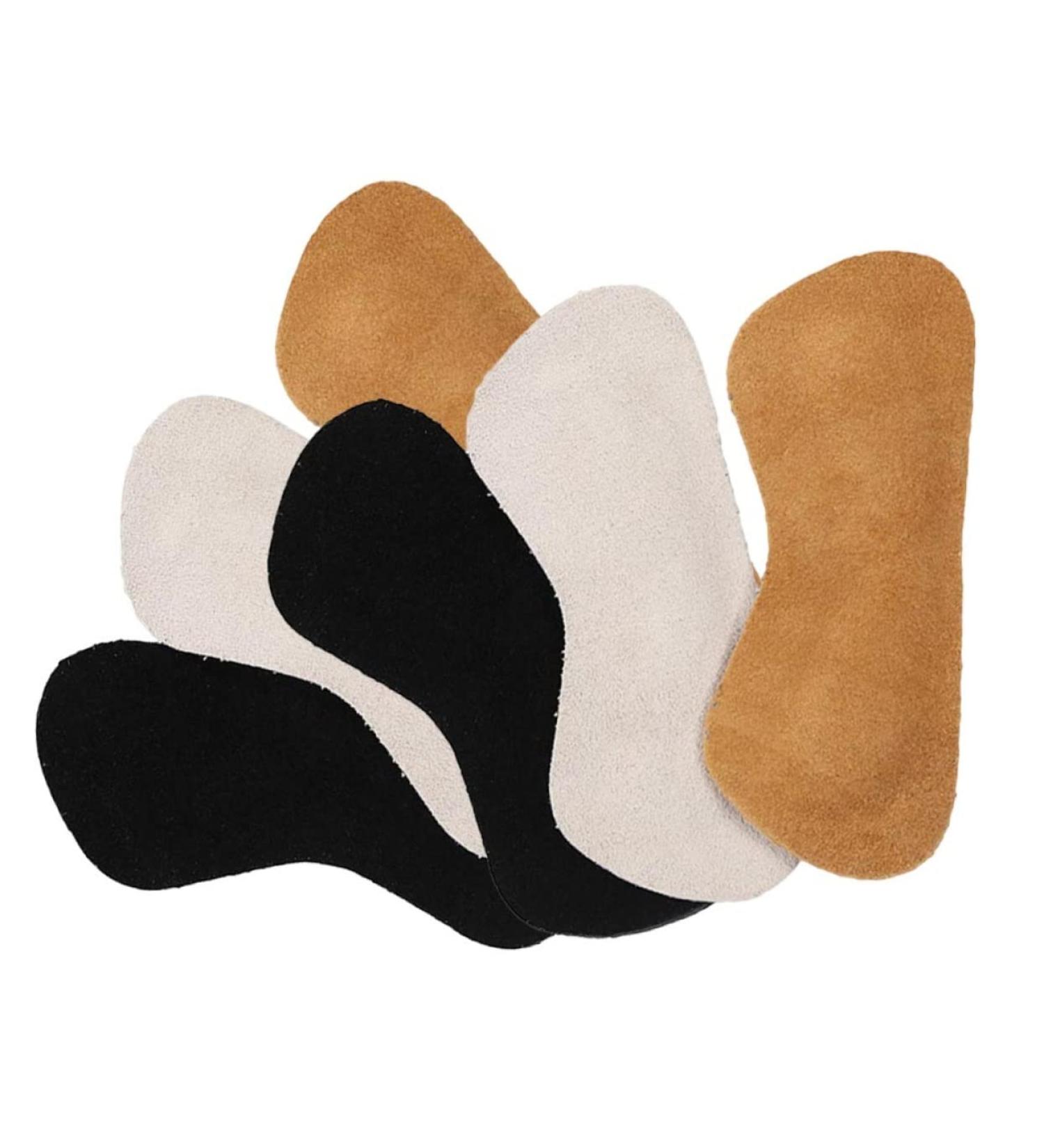 Buy Leather Heel Pads - 3 Pairs of Stickers for Shoe Comfort & Grip | Heel Protectors for Men & Women - International Shipping Available - Buy Online on GoSupps.com