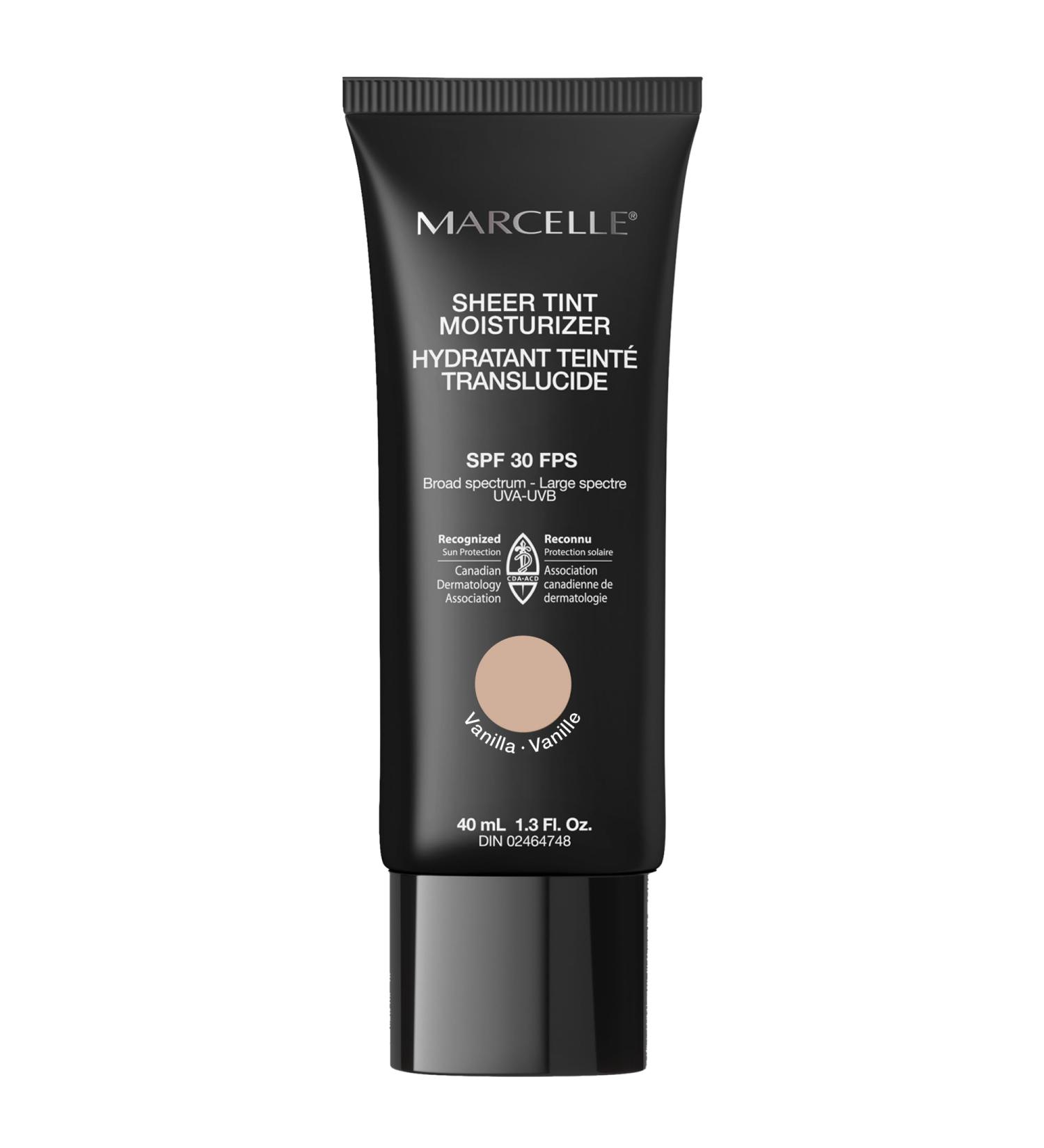 Marcelle Sheer Tint Moisturizer SPF 30 Vanilla with Hyaluronic Acid and Aloe Hypoallergenic Non-Comedogenic Fragrance-Free Paraben-Free Oil-Free 40 mL - Buy Online on GoSupps.com