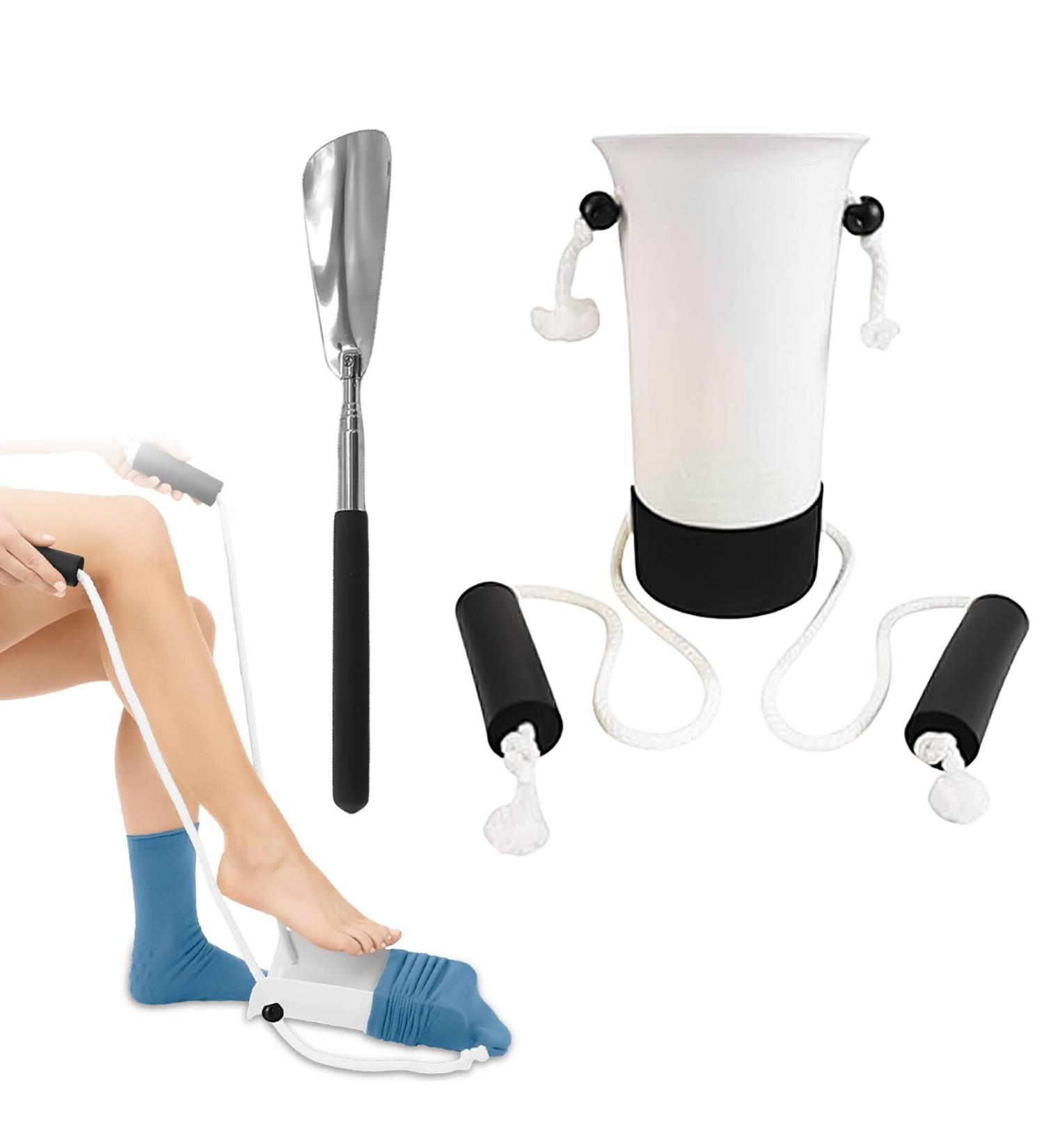 Sockenhilfe Set f r Schwangere & Senioren | Komfortable Sockenausziehhilfe | Ideal nach H ftoperation - Buy Online on GoSupps.com