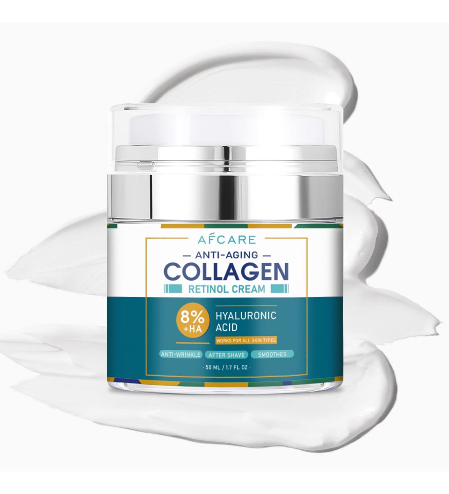 Mens Face Moisturizer - Anti-Aging Hyaluronic Acid & Collagen Cream | All-Natural Easy to Use - 1.7 oz - Buy Online on GoSupps.com