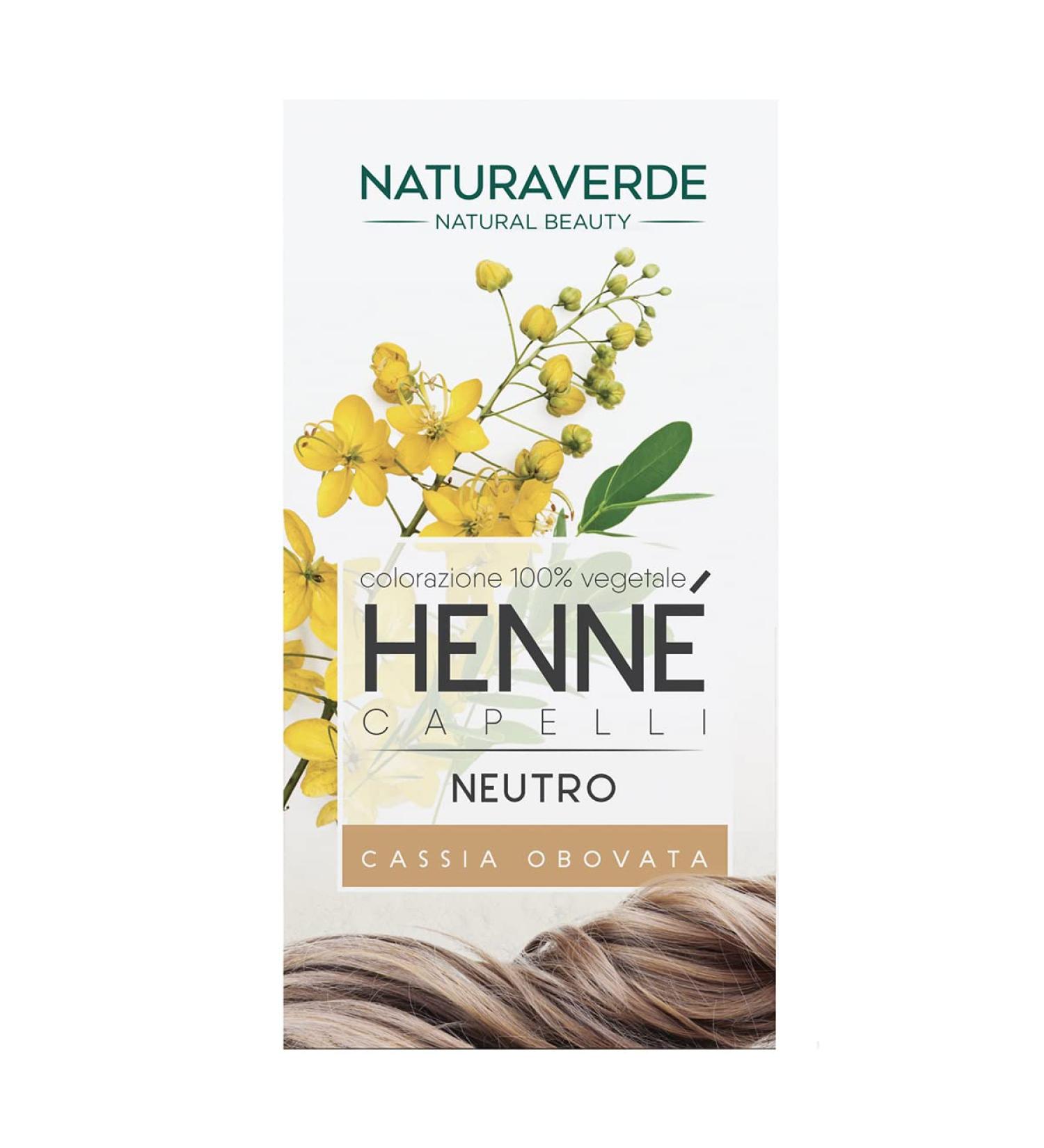 Naturaverde Henn Neutral Color | Ammonia-Free 100% Vegetable Professional Hair Dye - 100g - Buy Online on GoSupps.com