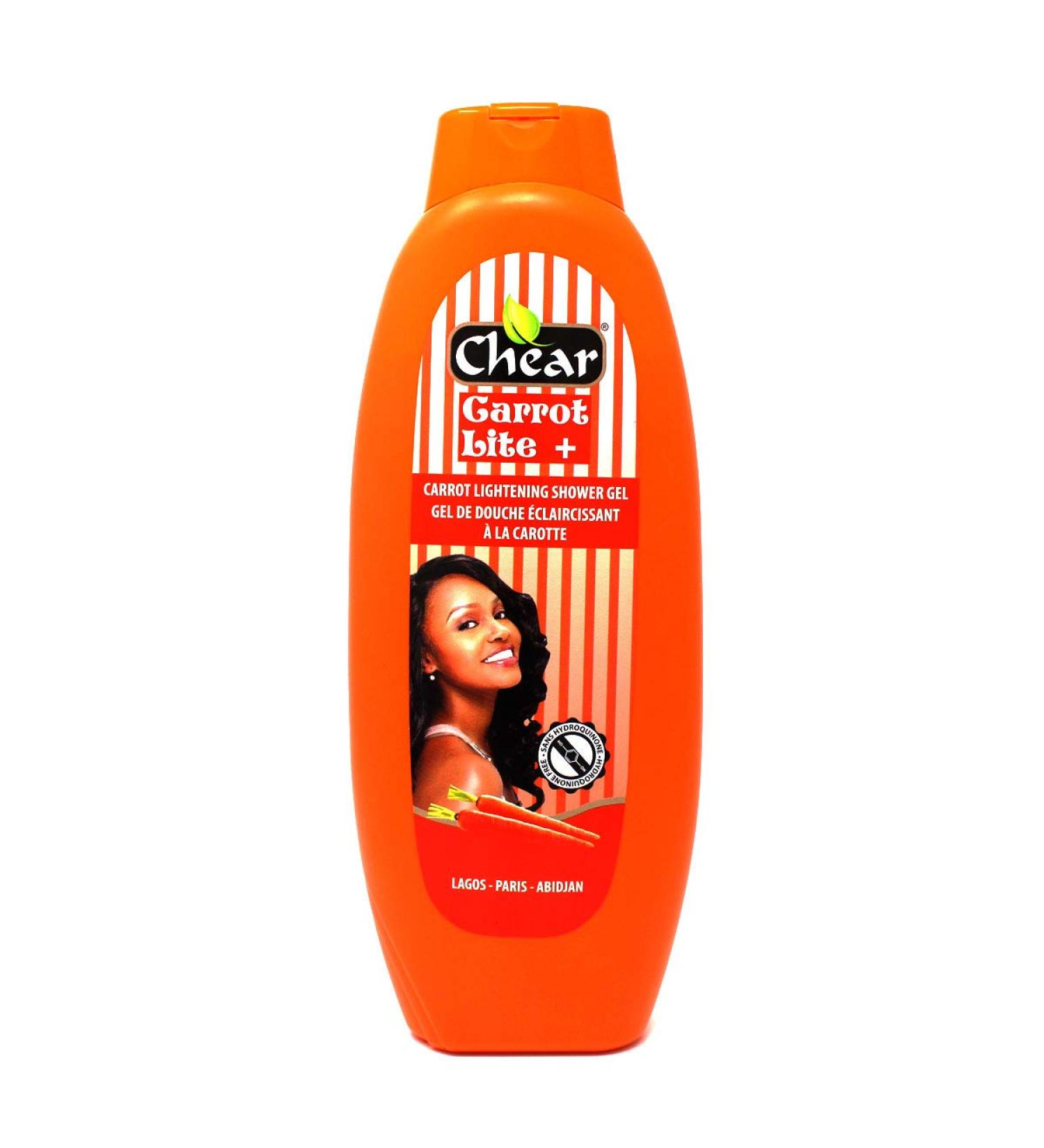 Carrot Lite + Skin Lightening Hygienic Shower Gel 750ml - made with real carrot
