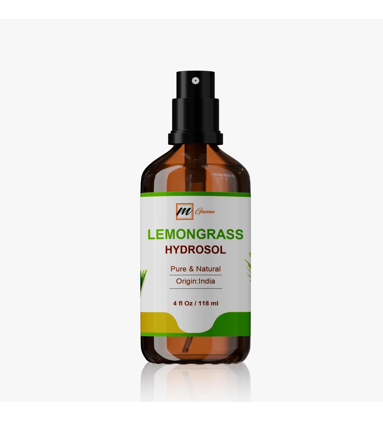 mGanna Lemongrass Hydrosol 4 fl oz / 118 ml | Aromatic Mist for Skin Care Toning and Refreshing - Buy Online on GoSupps.com
