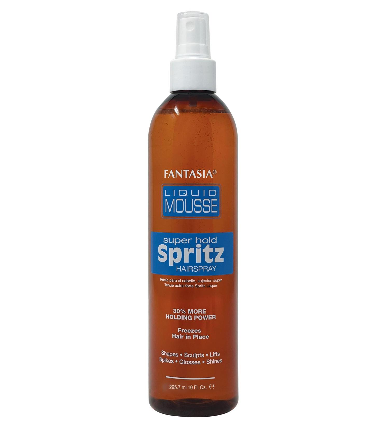 Fantasia Liquid Mousse Spritz Hair Spray Super Hold 10 Fl Oz (Pack of 1)