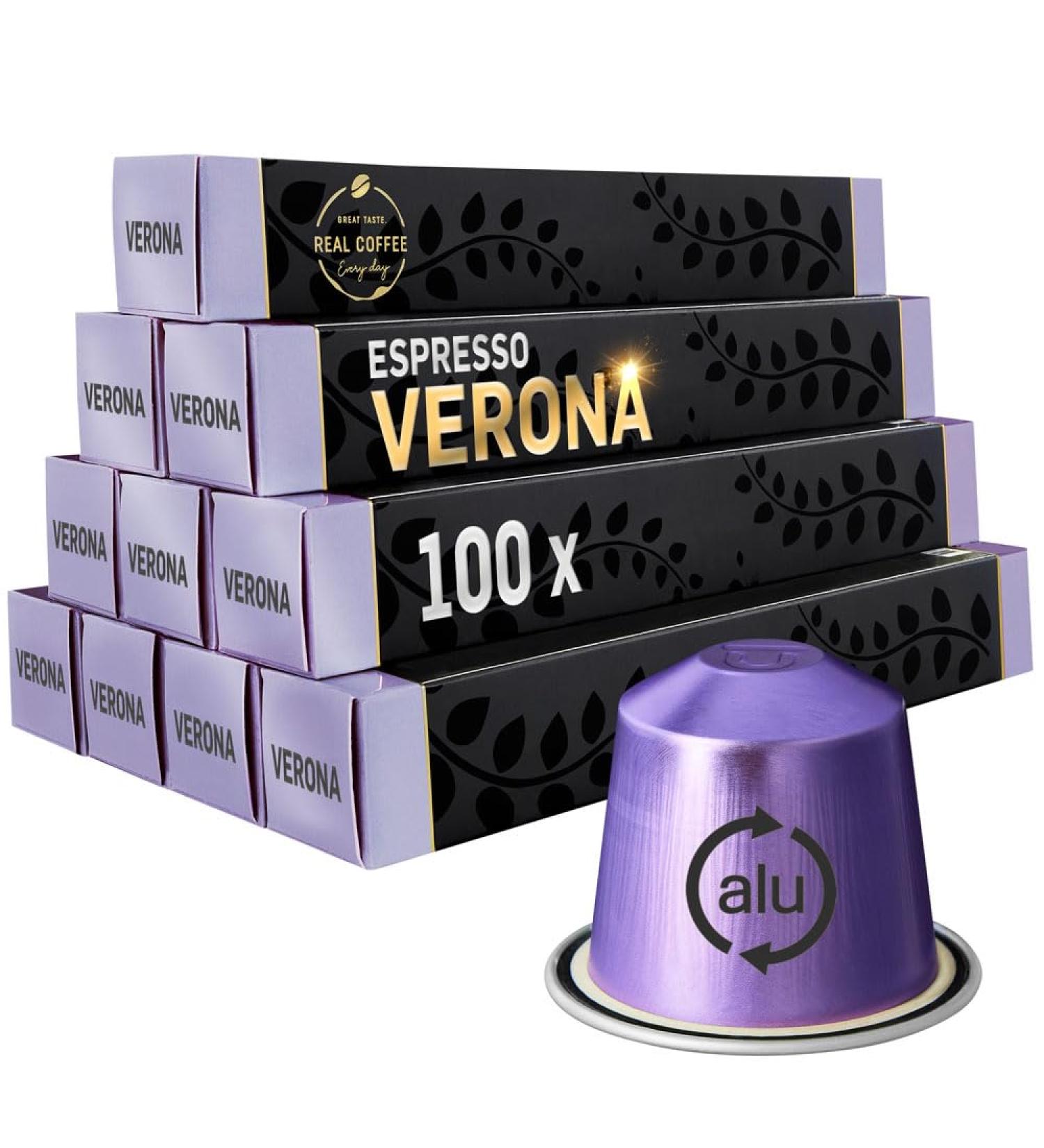100 Organic Nespresso Compatible Pods - Espresso Verona 100 Count - Buy Online on GoSupps.com