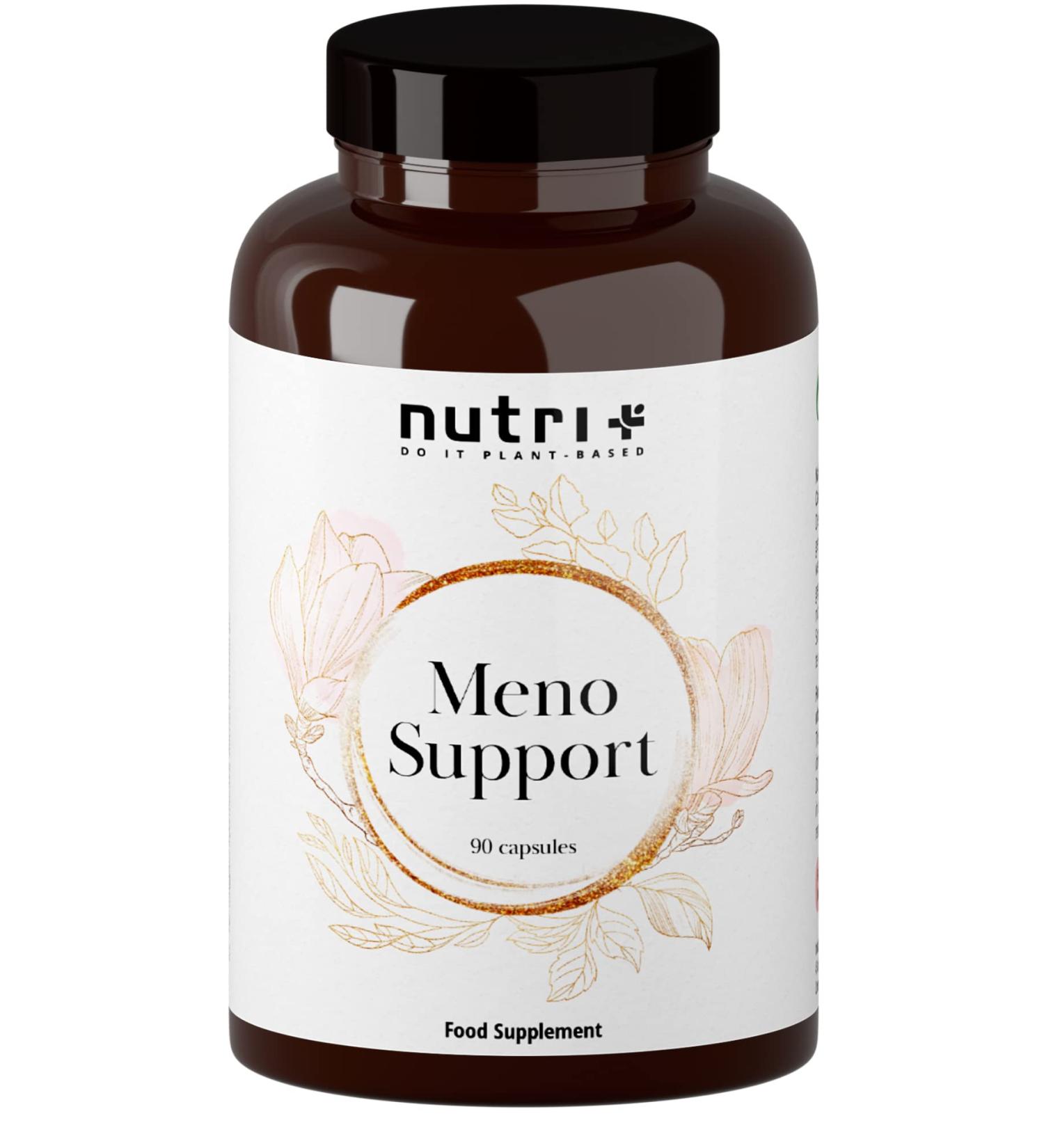 Menopause Capsules Supplement - Meno Support Complex with Vitamin B6 Red Clover Extract & Yam Root - 90 Count - Buy Online on GoSupps.com