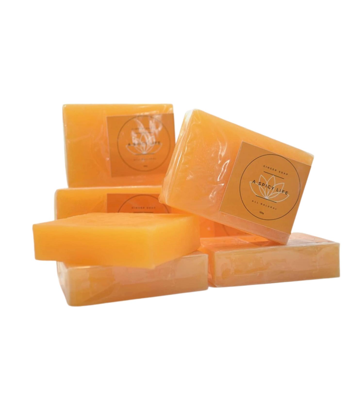 Organic Ginger Soap - 120 Ounce | Natural Handmade Body Wash - Buy Online on GoSupps.com