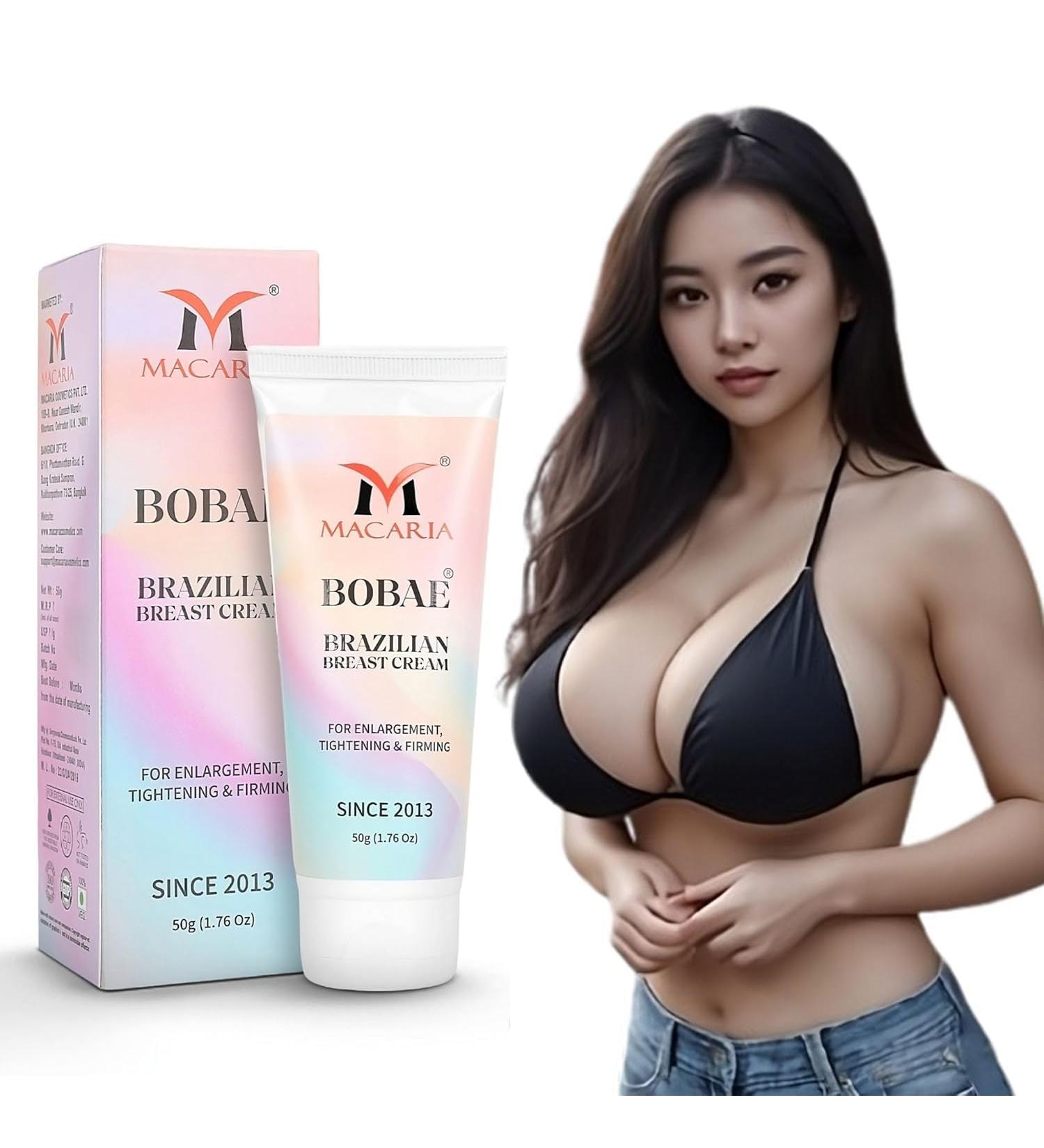 MACARIA Bobae Brazilian Breast Enlargement Enhancement Cream Firms And Plumps Postpartum Chest Flatness And Sagging Care Breast Enhancement Cream For Dry Cracked s - Buy Online on GoSupps.com