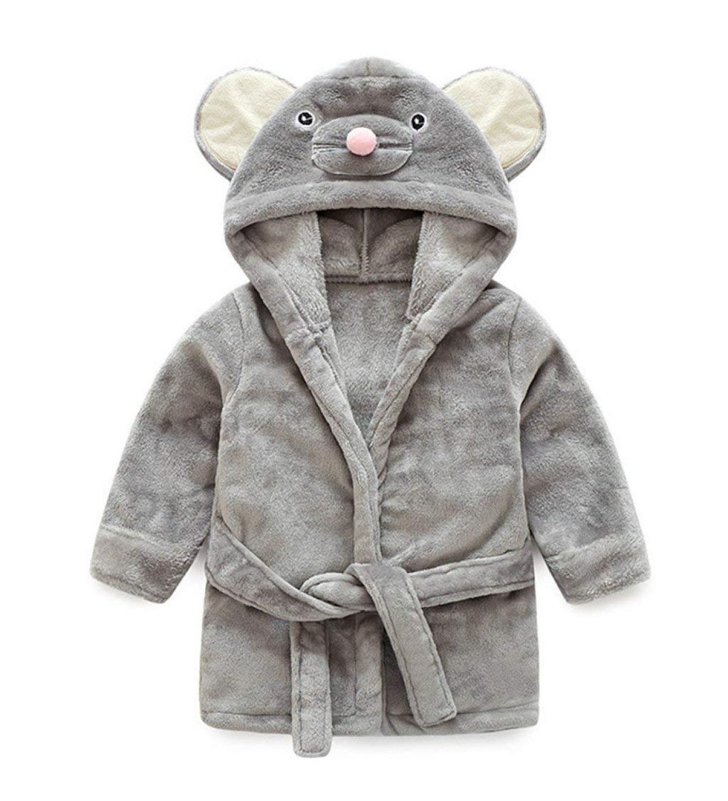 ACMEDE Baby Bathrobe Hooded for Boys & Girls | Nightwear 0-12 Months & 2-3 Years | Soft & Cozy International Shipping - Buy Online on GoSupps.com