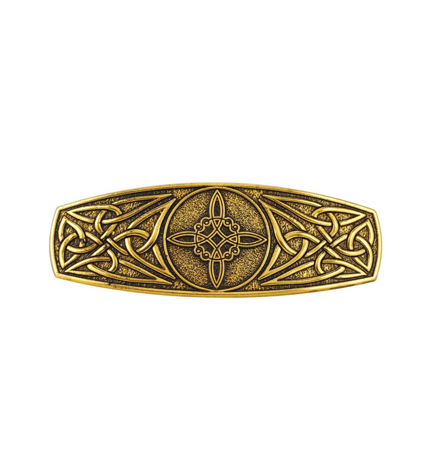 Dreamtimes Witch Knot Hair Clip - Hand Crafted Metal Barrette for Women | Wiccan Witches Knot Hairpin in Gold | Witchcraft Amulet Jewelry Hairpin for Girls - Buy Online on GoSupps.com