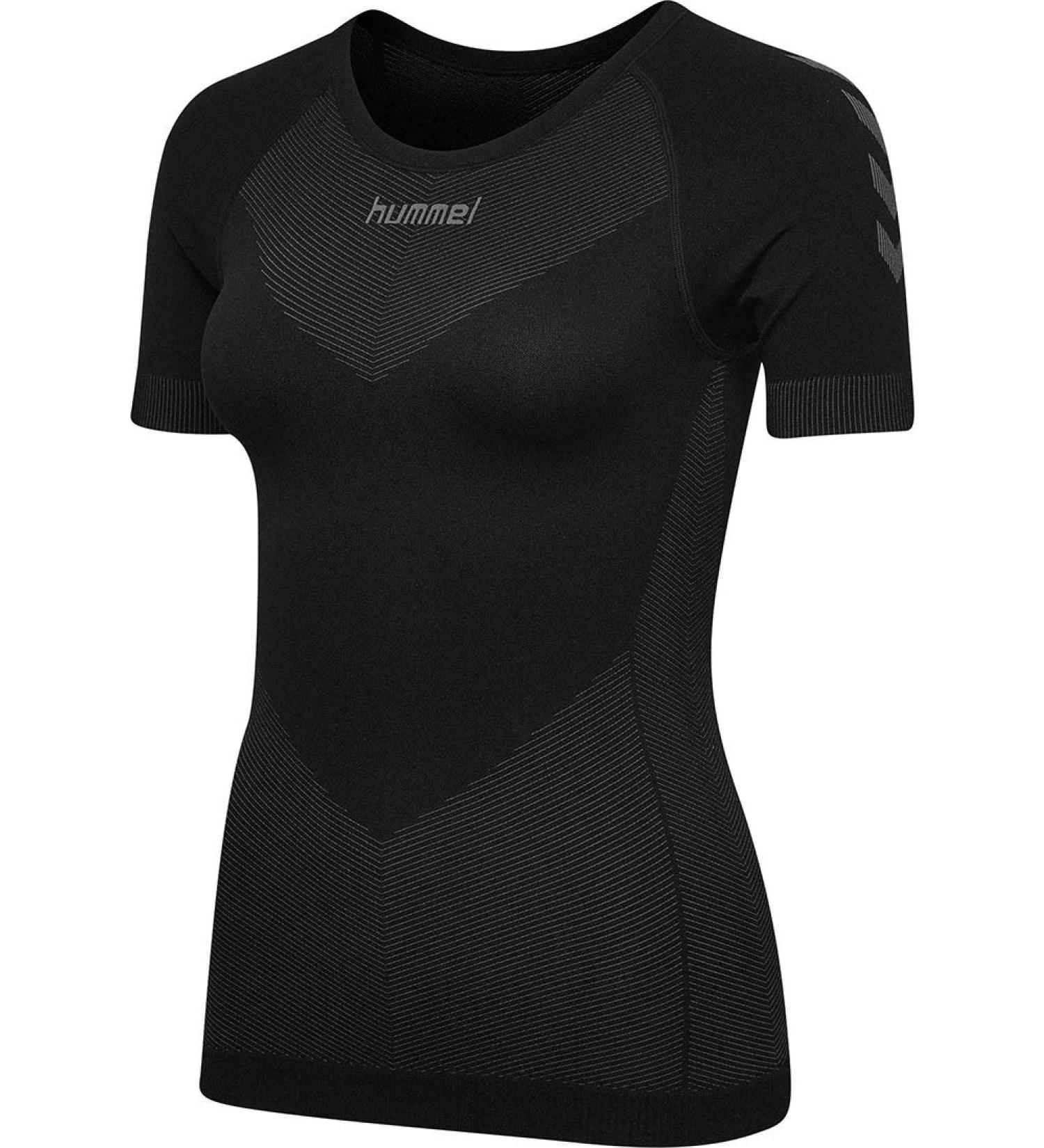 hummel Women's First Multisport T-Shirt - Breathable Lightweight Quick-Drying Seamless - Size ML - Black - International Shipping Available - Buy Online on GoSupps.com