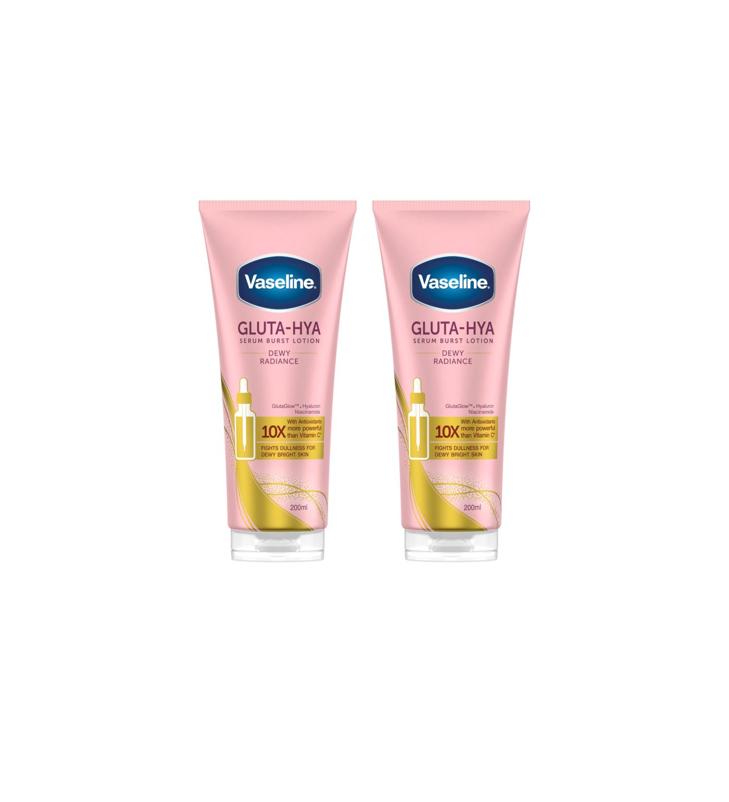 Unilever Vaseline GlutaHya Dewy Radiance Serum Burst Moisturizing Lotion with Antioxidants for Soft Radiant Skin 2 200 ml - Buy Online on GoSupps.com