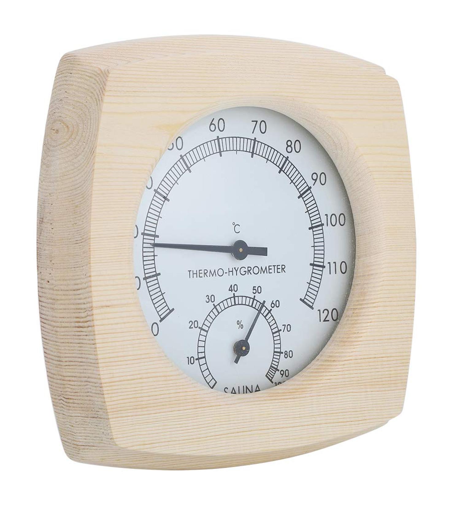 Eco-Friendly Sauna Thermo-Hygrometer | Accurate Thermometer for Sauna Enthusiasts | International Shipping Available - Buy Online on GoSupps.com
