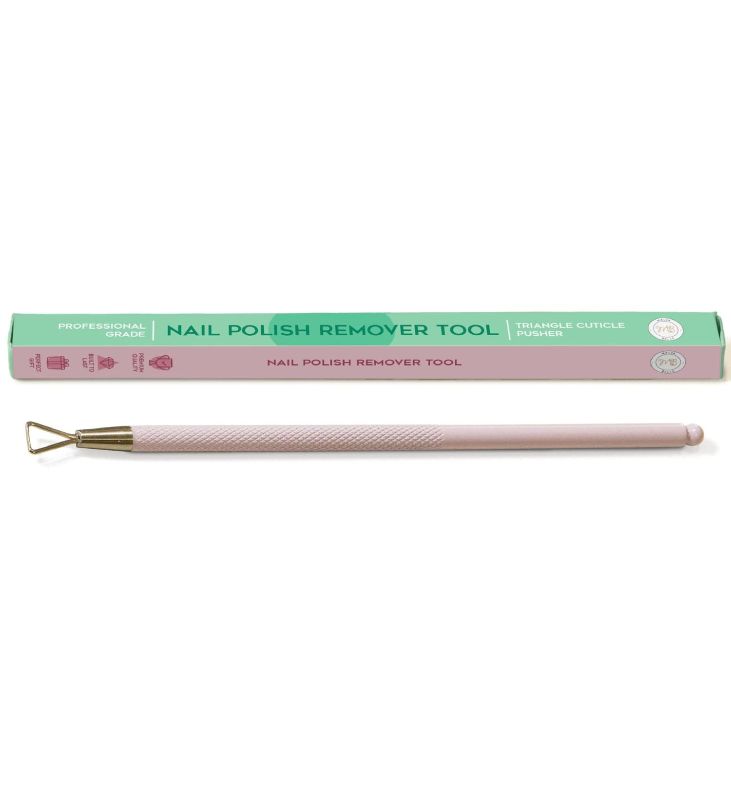 Malva Belle Gel Nail Polish Remover Tool & Cuticle Pusher - Stainless Steel - Stocking Filler for Women - Nail Scraper for Gel UV & Shellac Nails - Buy Online on GoSupps.com