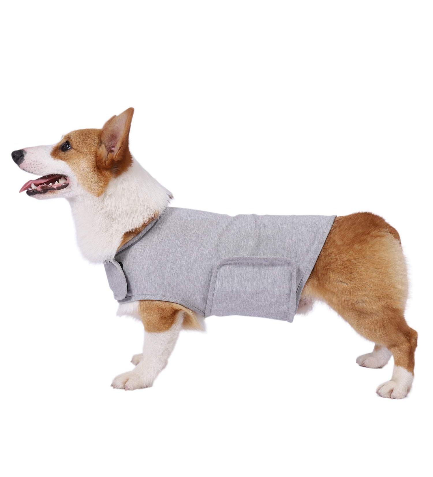 Yukool Anxiety Coat for Dogs - Light Wrap Vest & Jacket for Immediate Relief from Anxiety during Fireworks & Thunderstorms - Size M Gray - Buy Online on GoSupps.com